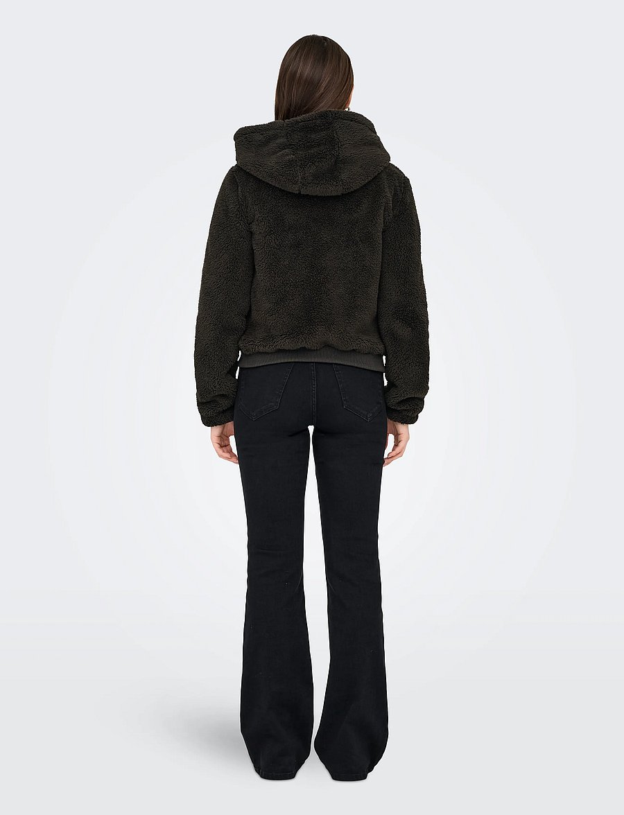 ONLY - ONLNEWANNA CONTACT SHERPA JKT OTW NOOS - fleece & mellanlager - chocolate torte - 3