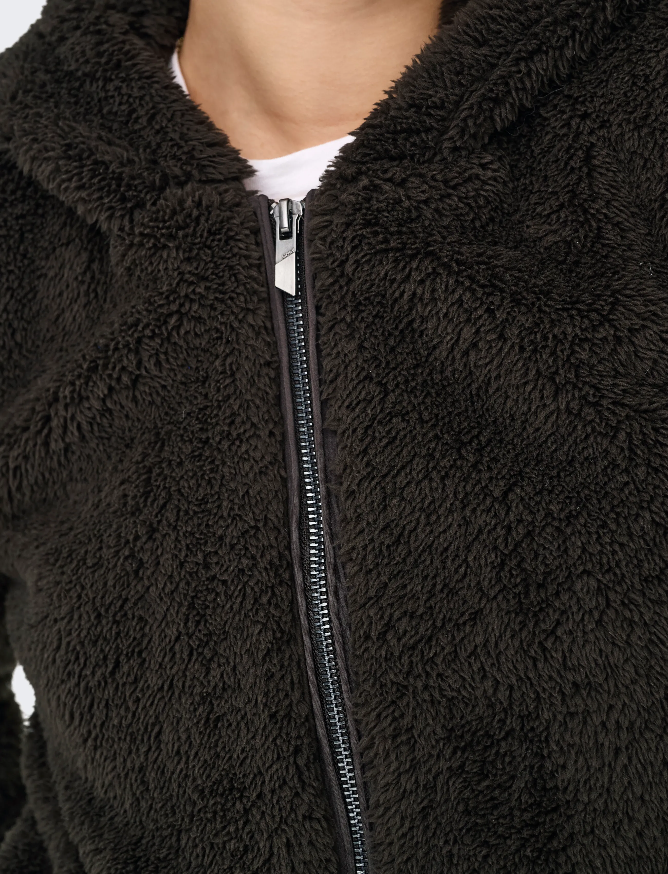 ONLY - ONLNEWANNA CONTACT SHERPA JKT OTW NOOS - fleece & mellanlager - chocolate torte - 5