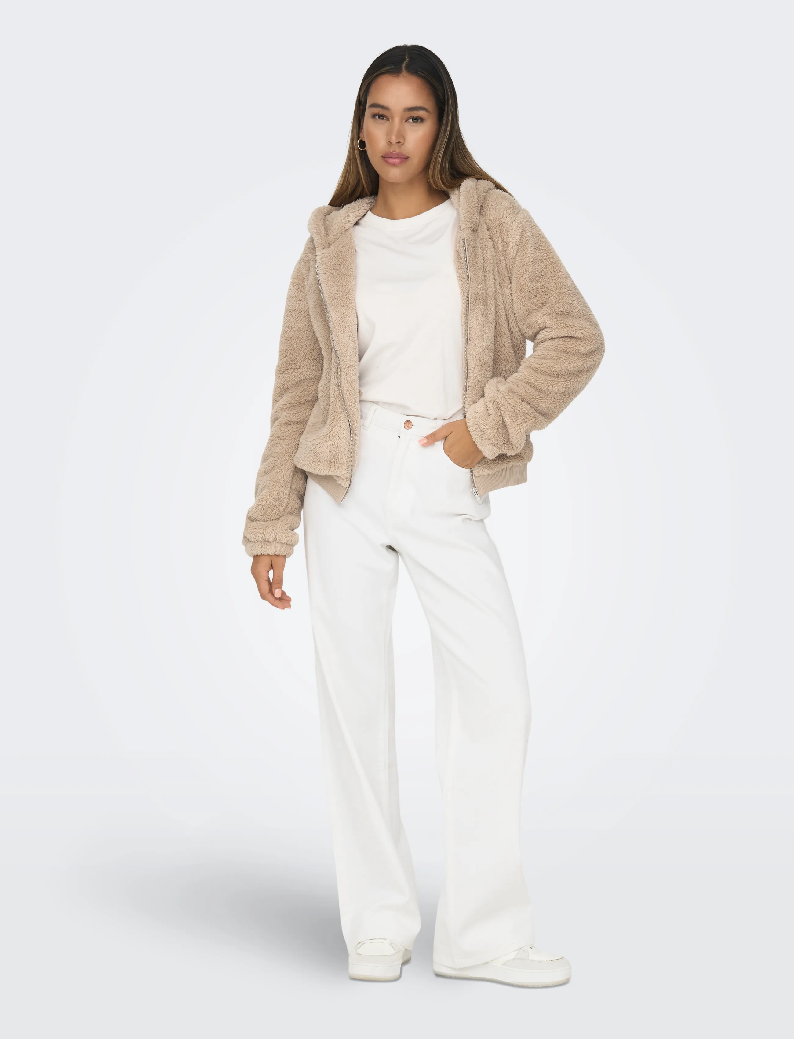 ONLY - ONLNEWANNA CONTACT SHERPA JKT OTW NOOS - humus - 4