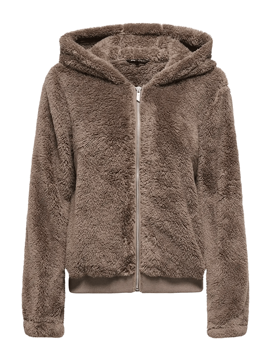 ONLY - ONLNEWANNA CONTACT SHERPA JKT OTW NOOS - fleece & midlayer - walnut - 1
