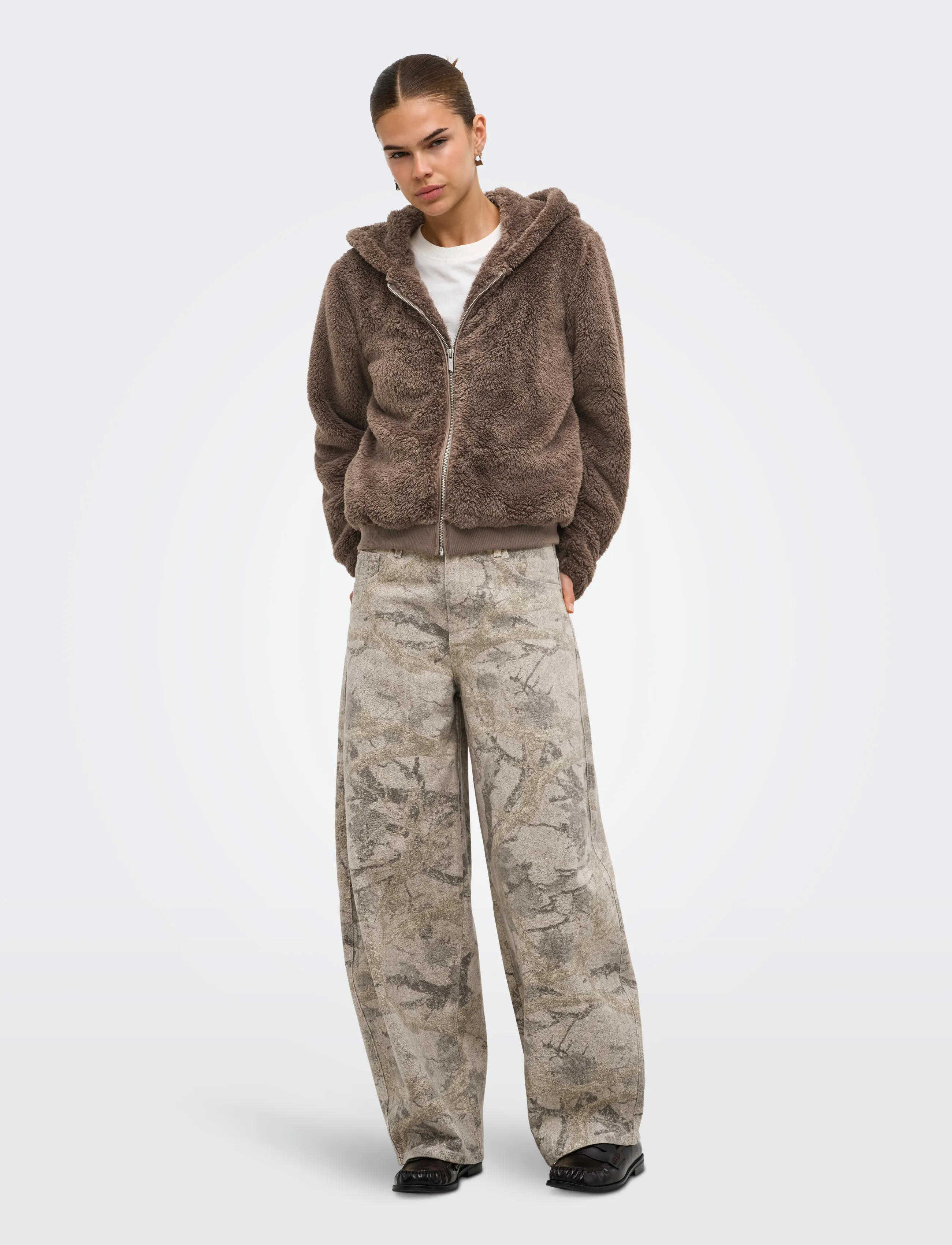 ONLY - ONLNEWANNA CONTACT SHERPA JKT OTW NOOS - fleece & midlayer - walnut - 4