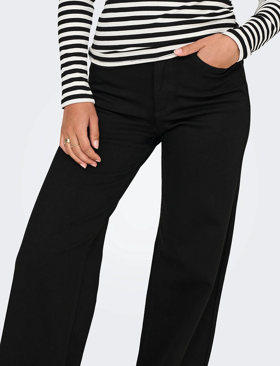 ONLY - ONLMADISON BLUSH HW W 4EVERBLK SO796NOOS - laia säärega teksad - black denim - 5