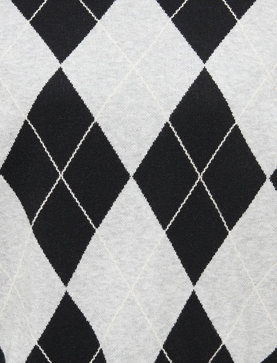 ONLY - ONLENYA LS JQ O-NECK KNT - striktrøjer - black - 2