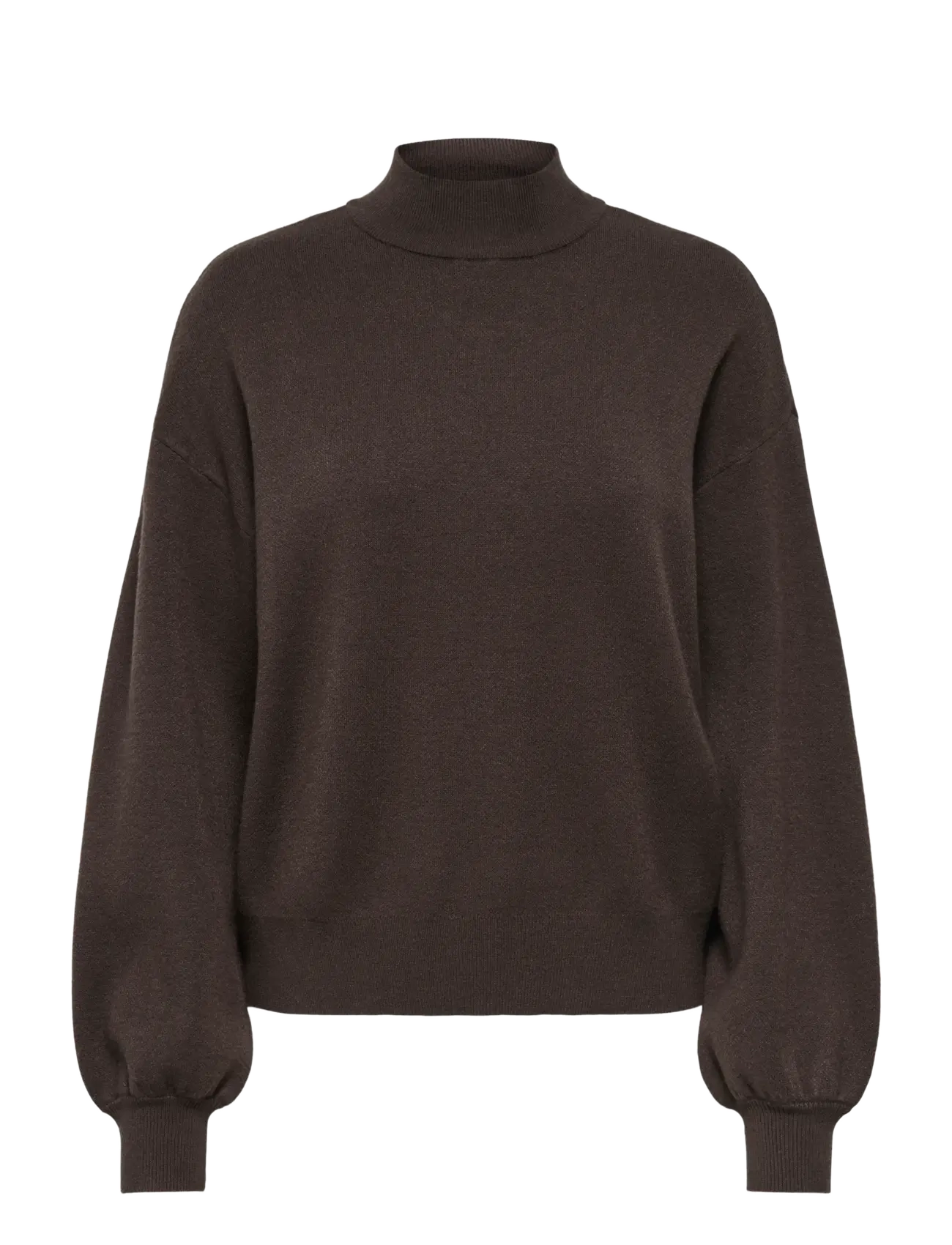 ONLY ONLENYA LS JQ O-NECK KNT - Stickade tröjor - CHOCOLATE TORTE / brown