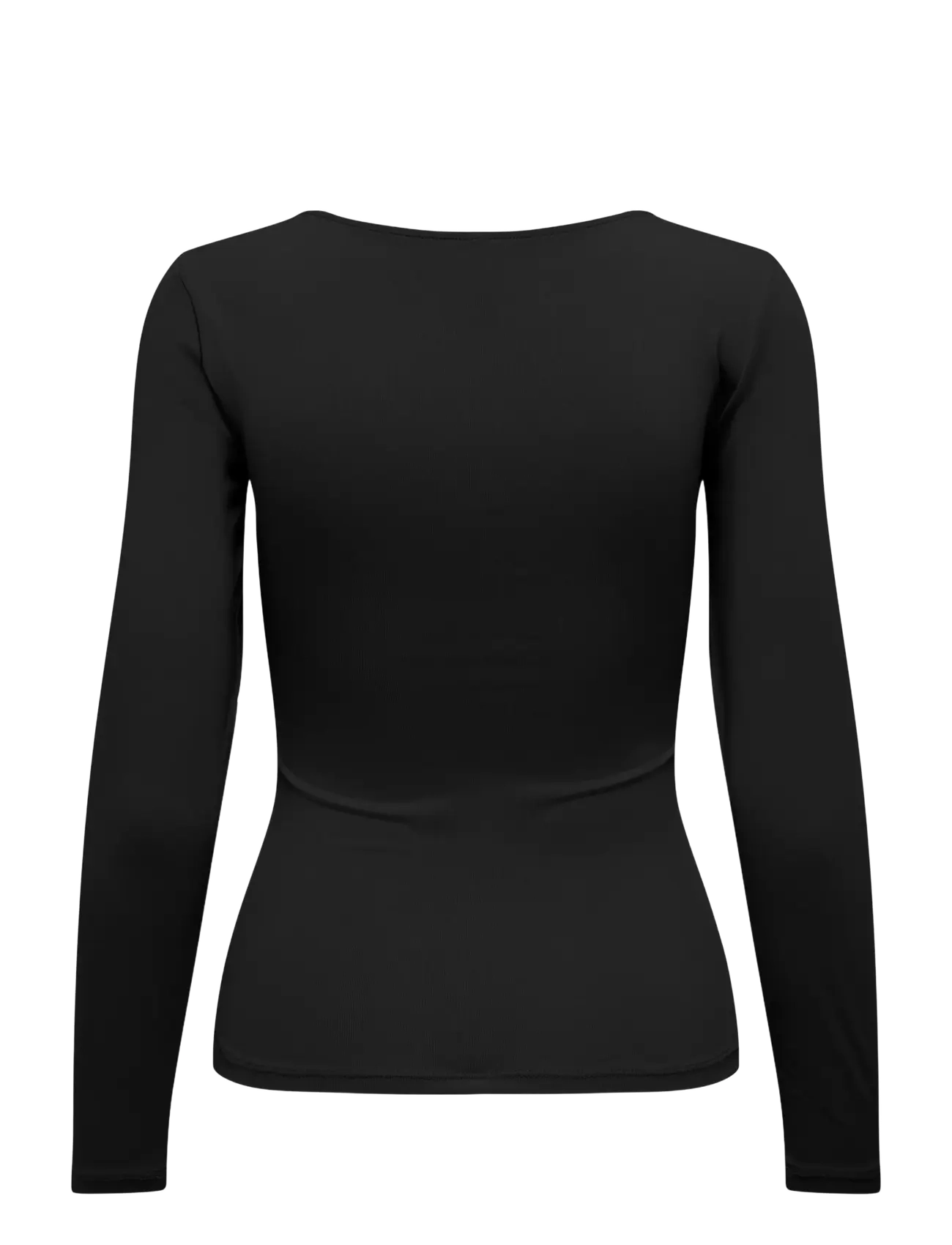 ONLY - ONLEA L/S 2-WAY DEEP NECK TOP JRS NOOS - t-shirts met lange mouwen - black - 2