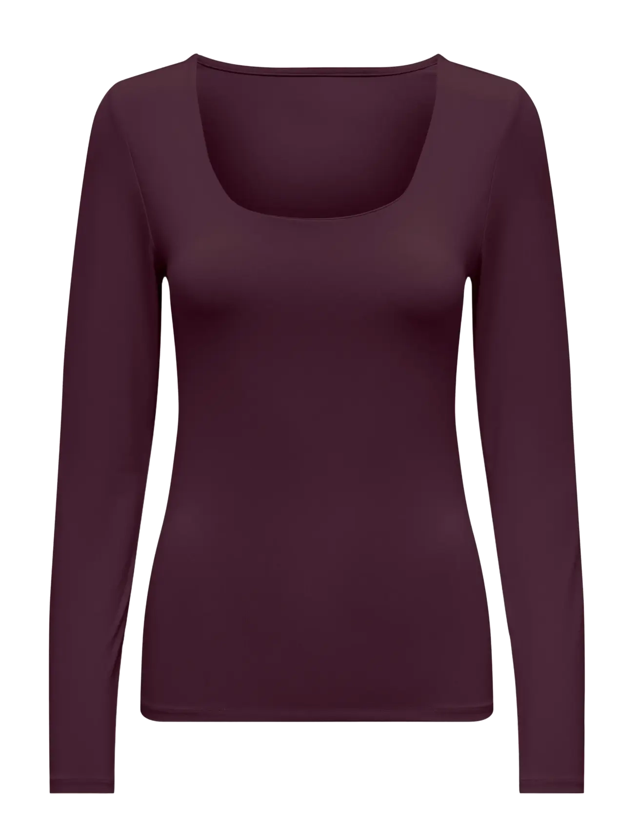 ONLY - ONLEA L/S 2-WAY DEEP NECK TOP JRS NOOS - pikkade varrukatega topid - winetasting - 1