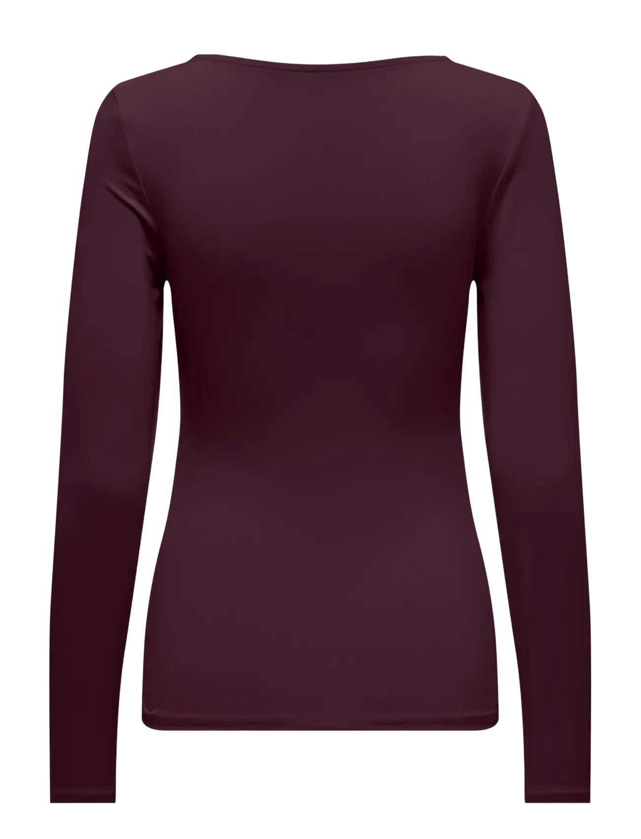 ONLY - ONLEA L/S 2-WAY DEEP NECK TOP JRS NOOS - long-sleeved tops - winetasting - 2