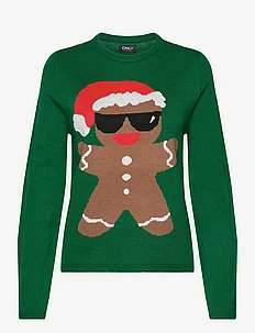 ONLXMAS COOKIES LS O-NECK BOX KNT, ONLY