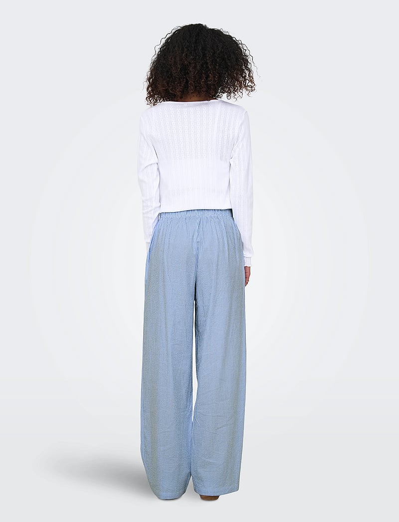 ONLY - ONLAUGUSTA PANT WVN NOOS - straight leg hosen - cloud dancer - 3