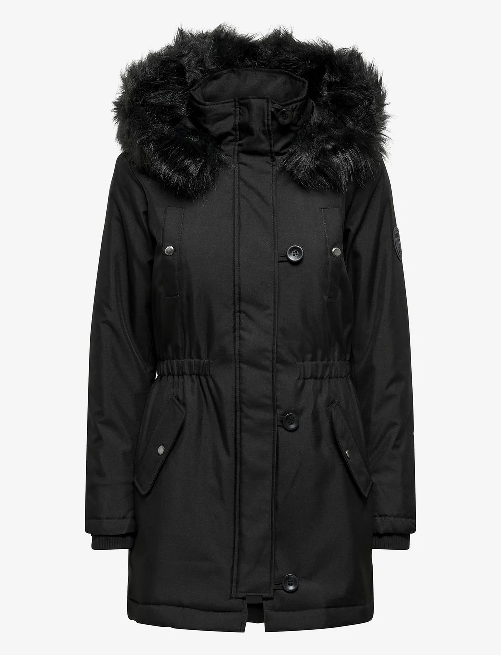 ONLY - ONLIRIS FUR WINTER PARKA LIFE CC OTW - parkas - black - 1