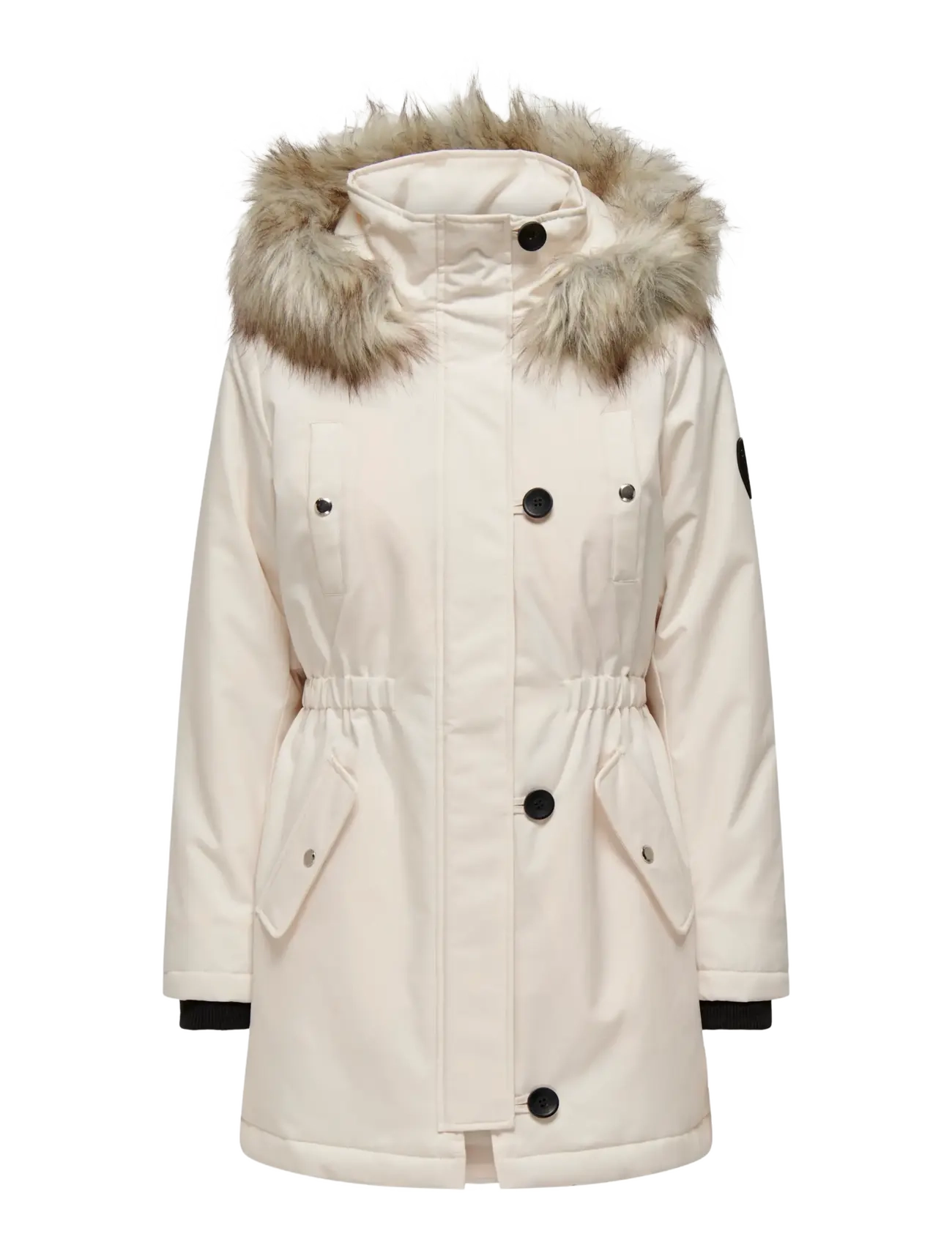 ONLY - ONLIRIS FUR WINTER PARKA OTW CC - parkad - eggnog - 1