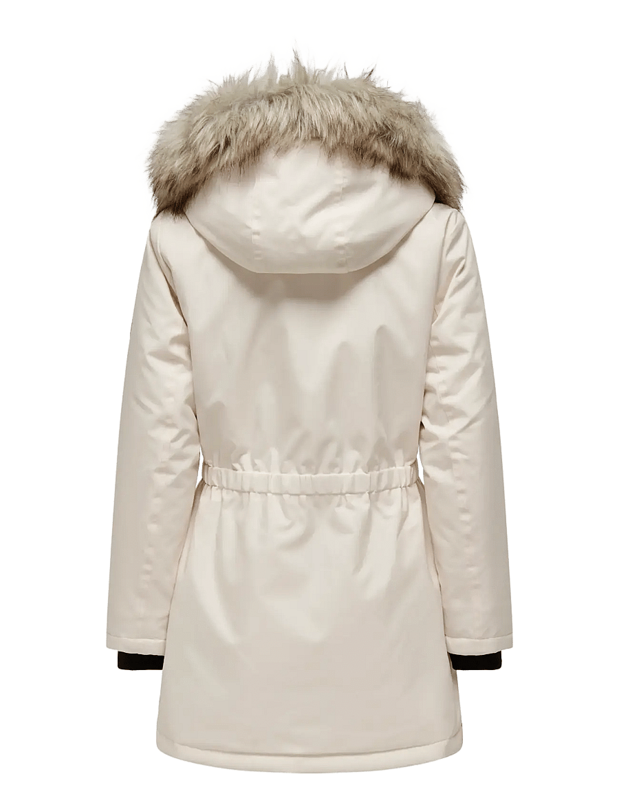 ONLY - ONLIRIS FUR WINTER PARKA OTW CC - parkad - eggnog - 2