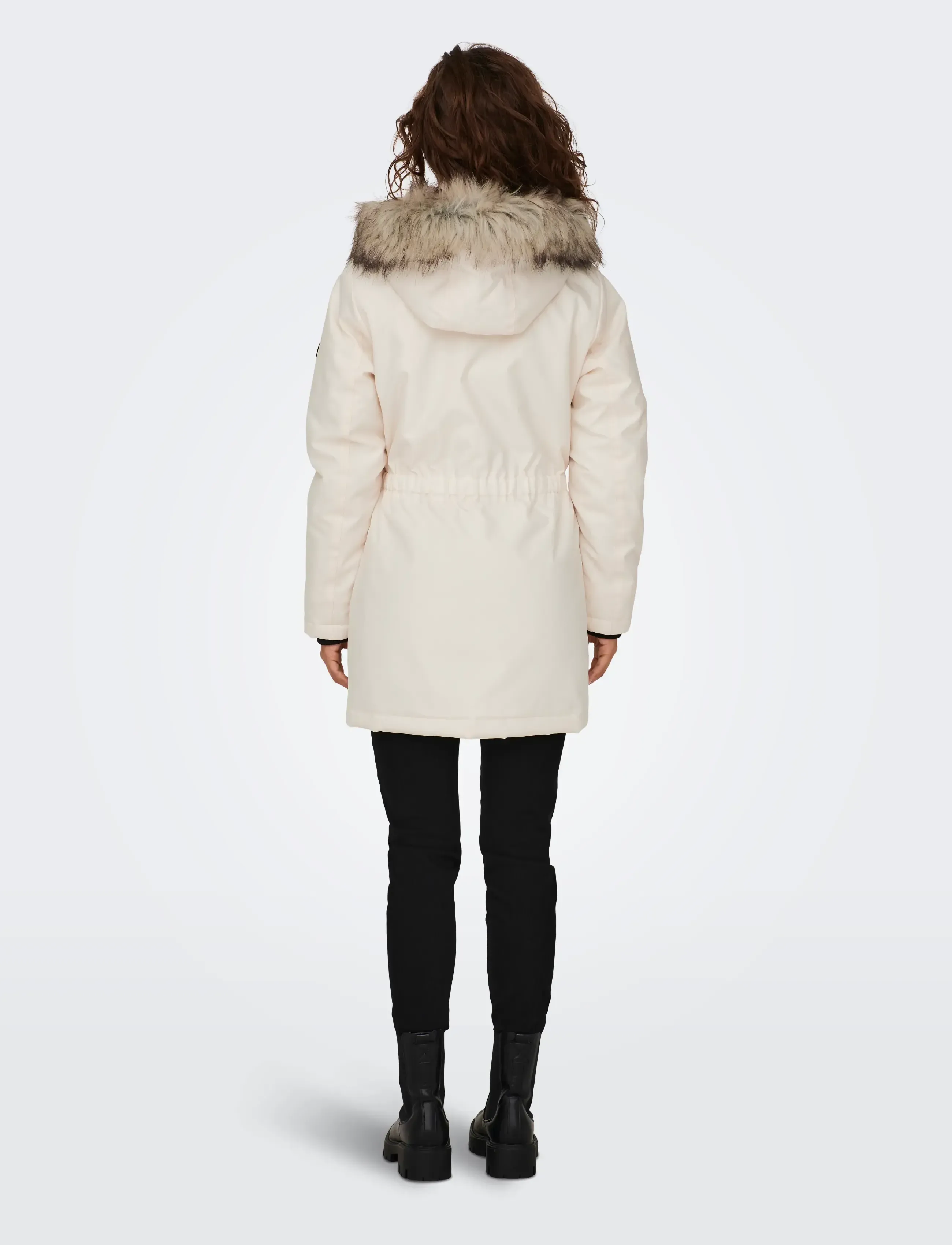 ONLY - ONLIRIS FUR WINTER PARKA OTW CC - parkad - eggnog - 3