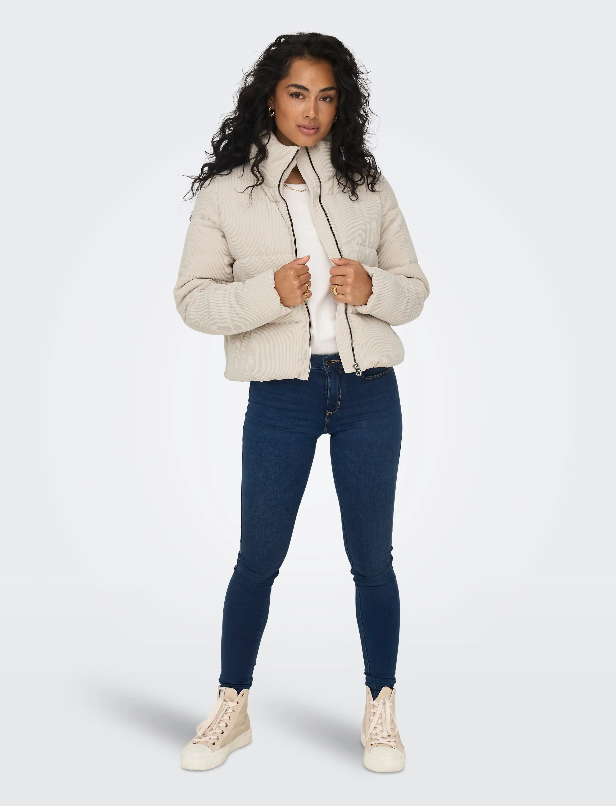 ONLY - ONLNEWDOLLY CORDUROY PUFFER OTW NOOS - quilted jackets - moonstruck - 4