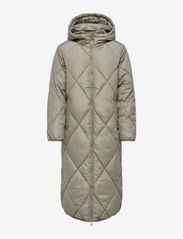 ONLY - ONLNEWTAMARA X-LONG QUILTED COAT CC OTW - winter coats - weathered teak - 0