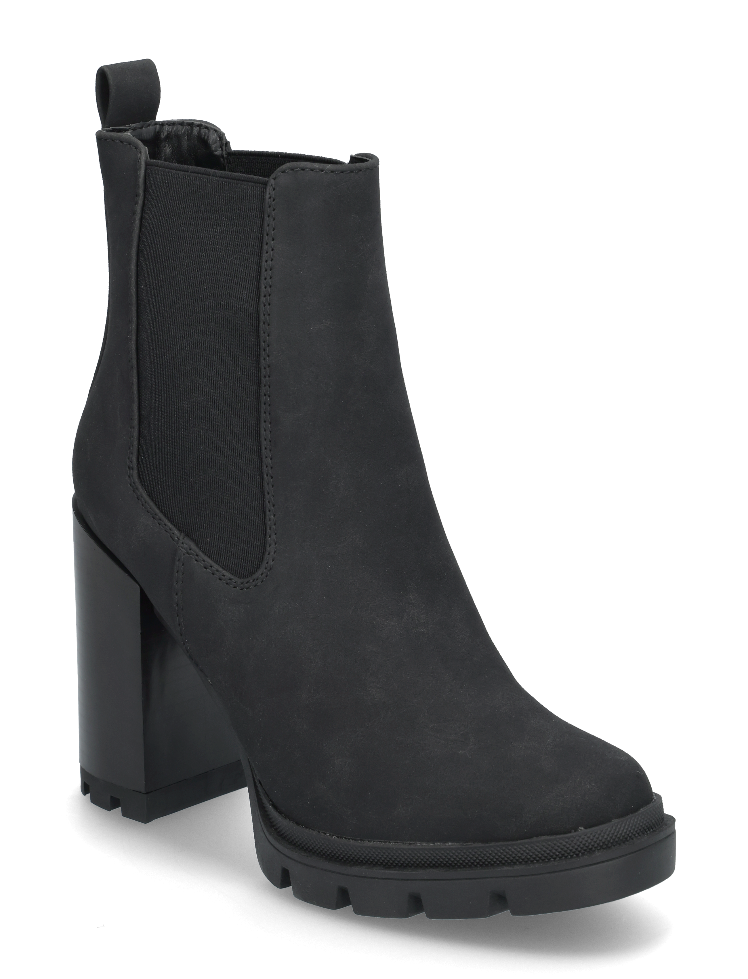 ONLY Onlbrave-5 Pu Nubuck Boot, 41, Ankle Boots, Schwarz - Boots With Heel, Frauen