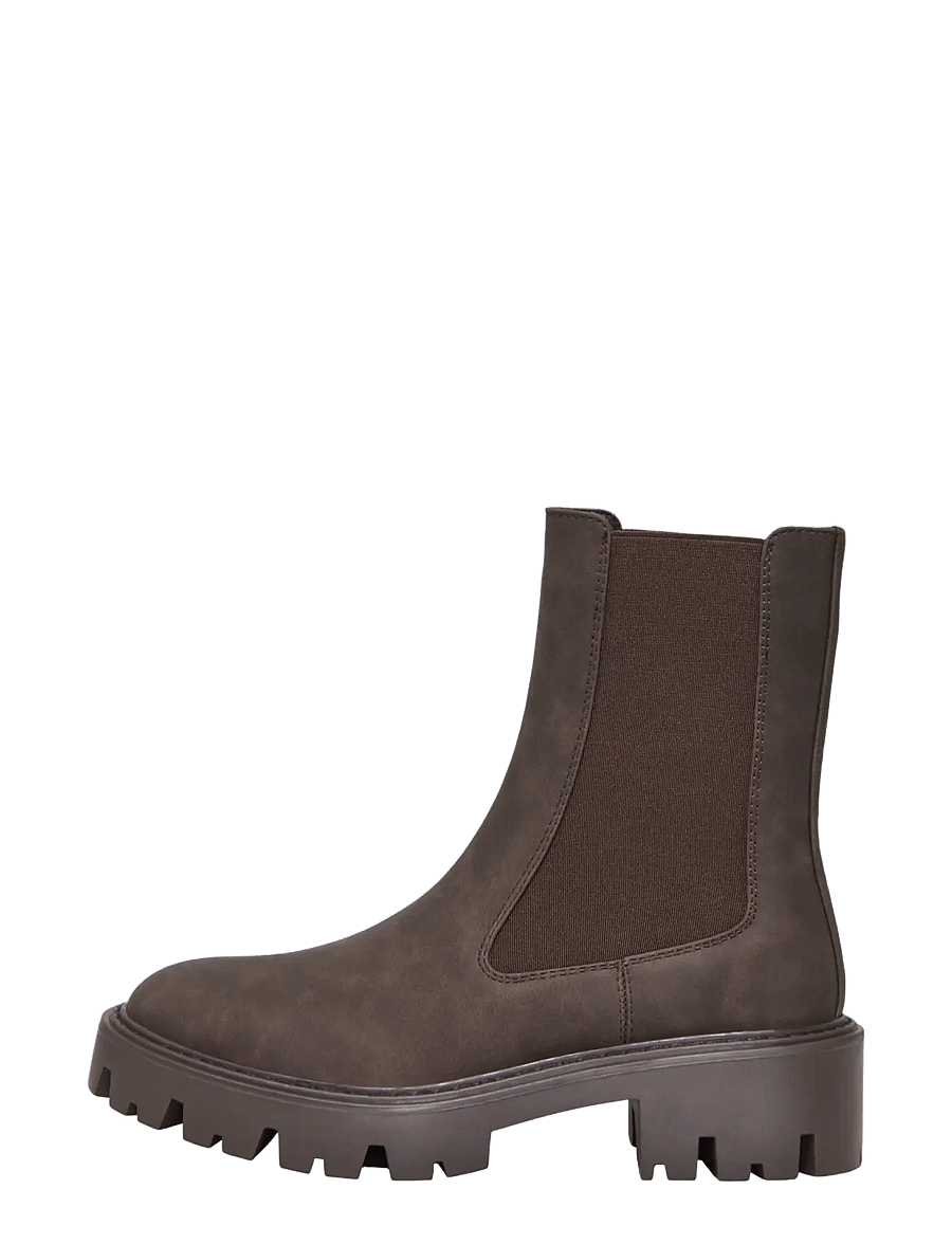 ONLY - ONLBETTY-6 MONOCHROME PU BOOT NOOS - chelsea boots - bracken - 0