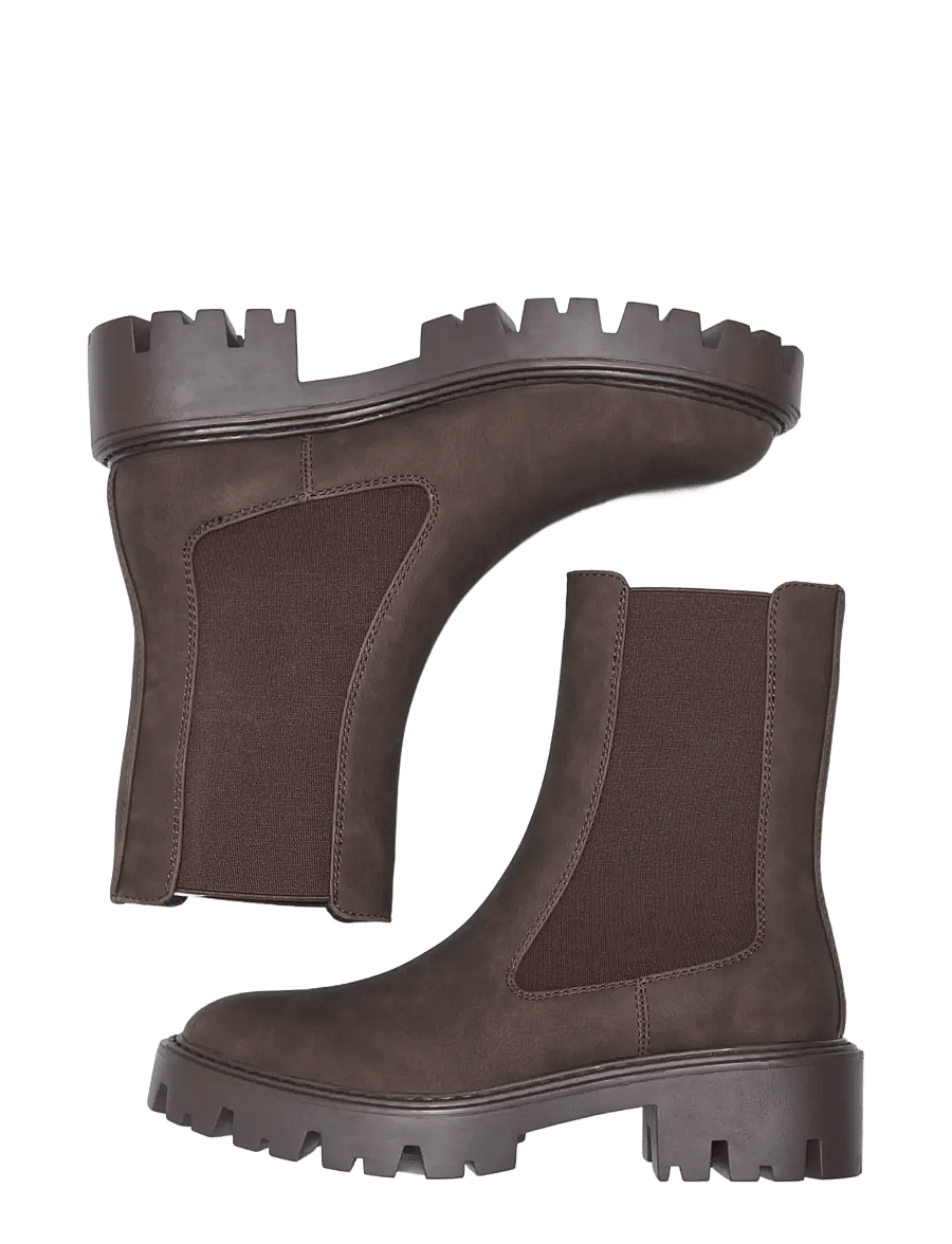 ONLY - ONLBETTY-6 MONOCHROME PU BOOT NOOS - chelsea boots - bracken - 2