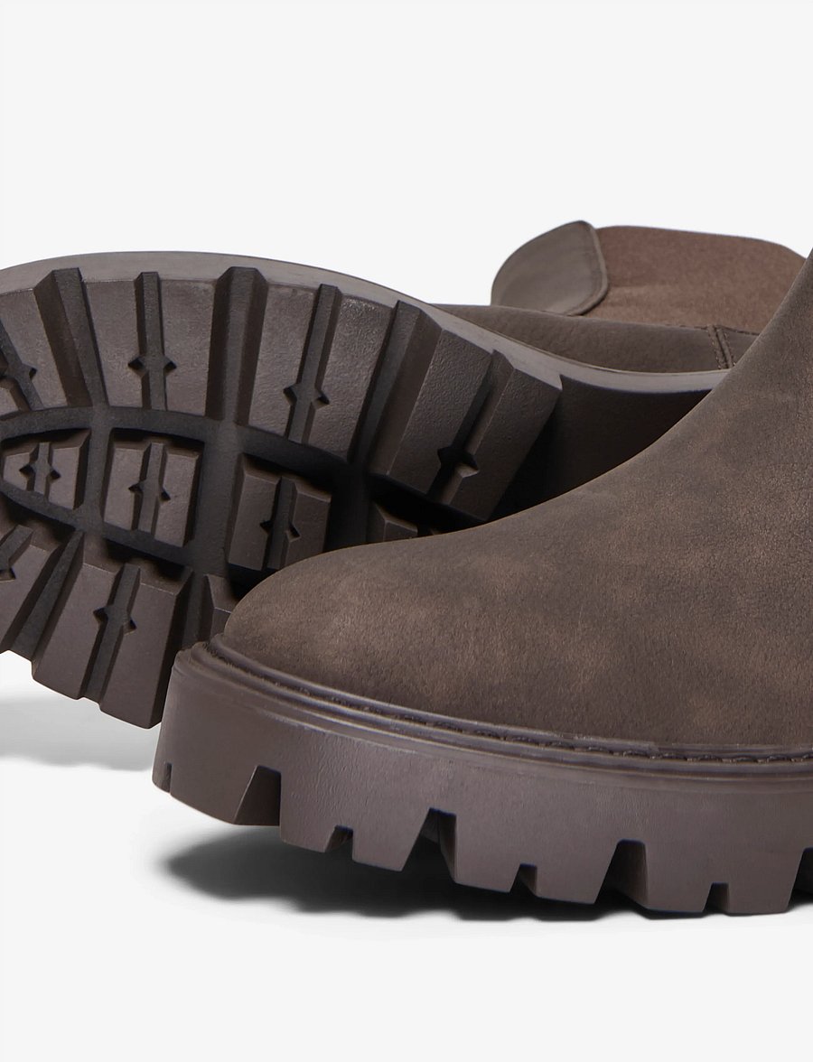ONLY - ONLBETTY-6 MONOCHROME PU BOOT NOOS - chelsea boots - bracken - 4