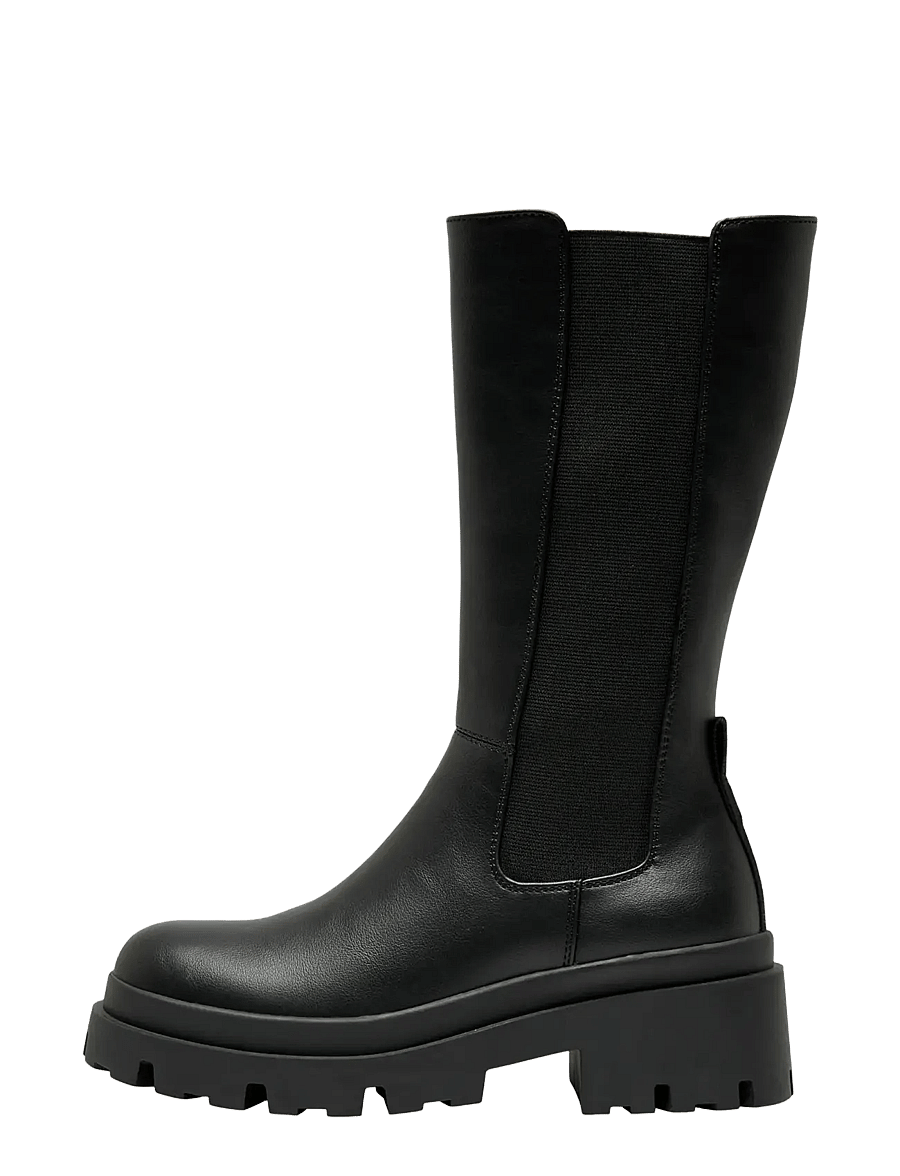 ONLY - ONLDOJA-5 PU LONG BOOT - NOOS - chelsea boots - black - 5
