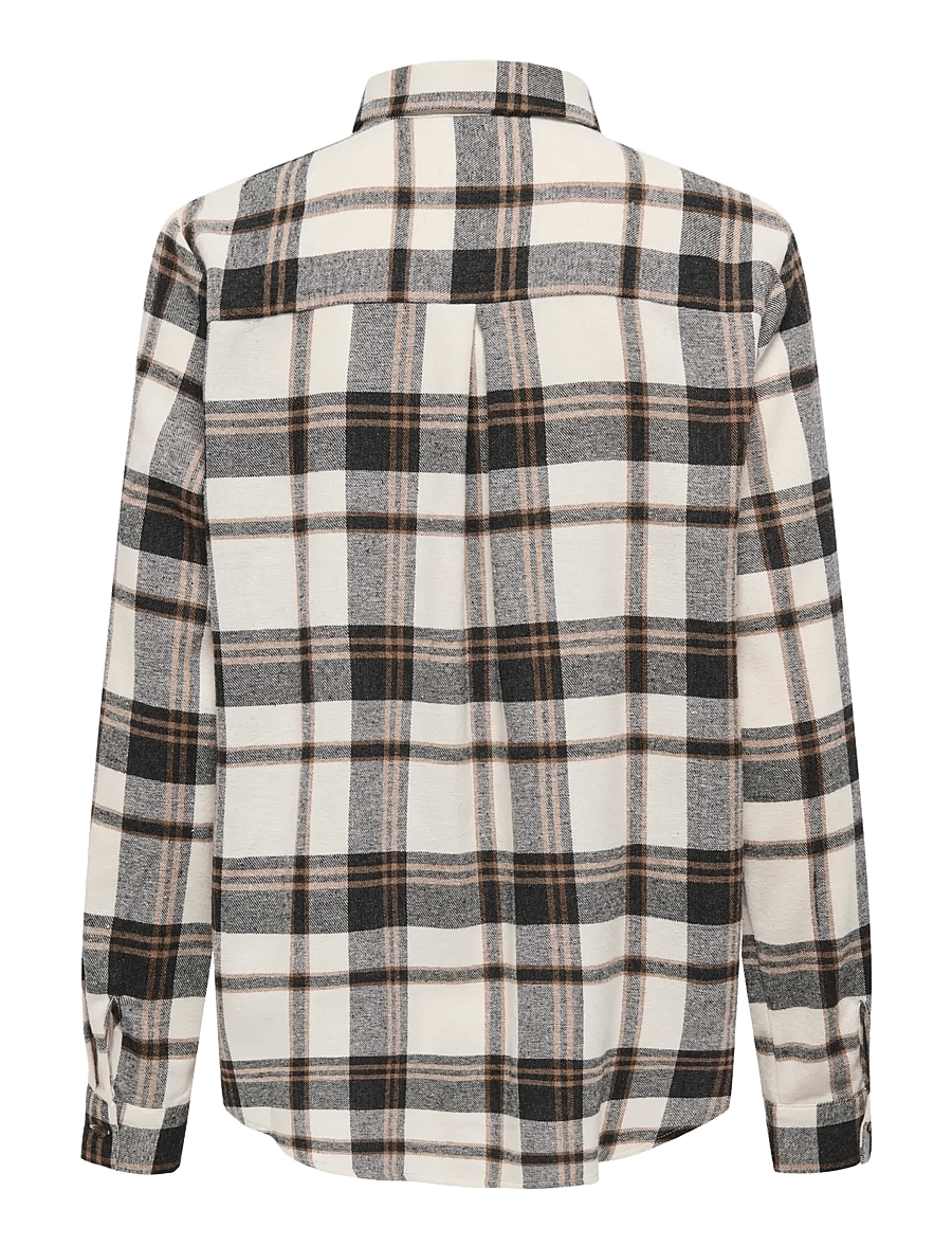 ONLY - ONLFIE LS REG CHECK SHIRT WVN CS - black - 1