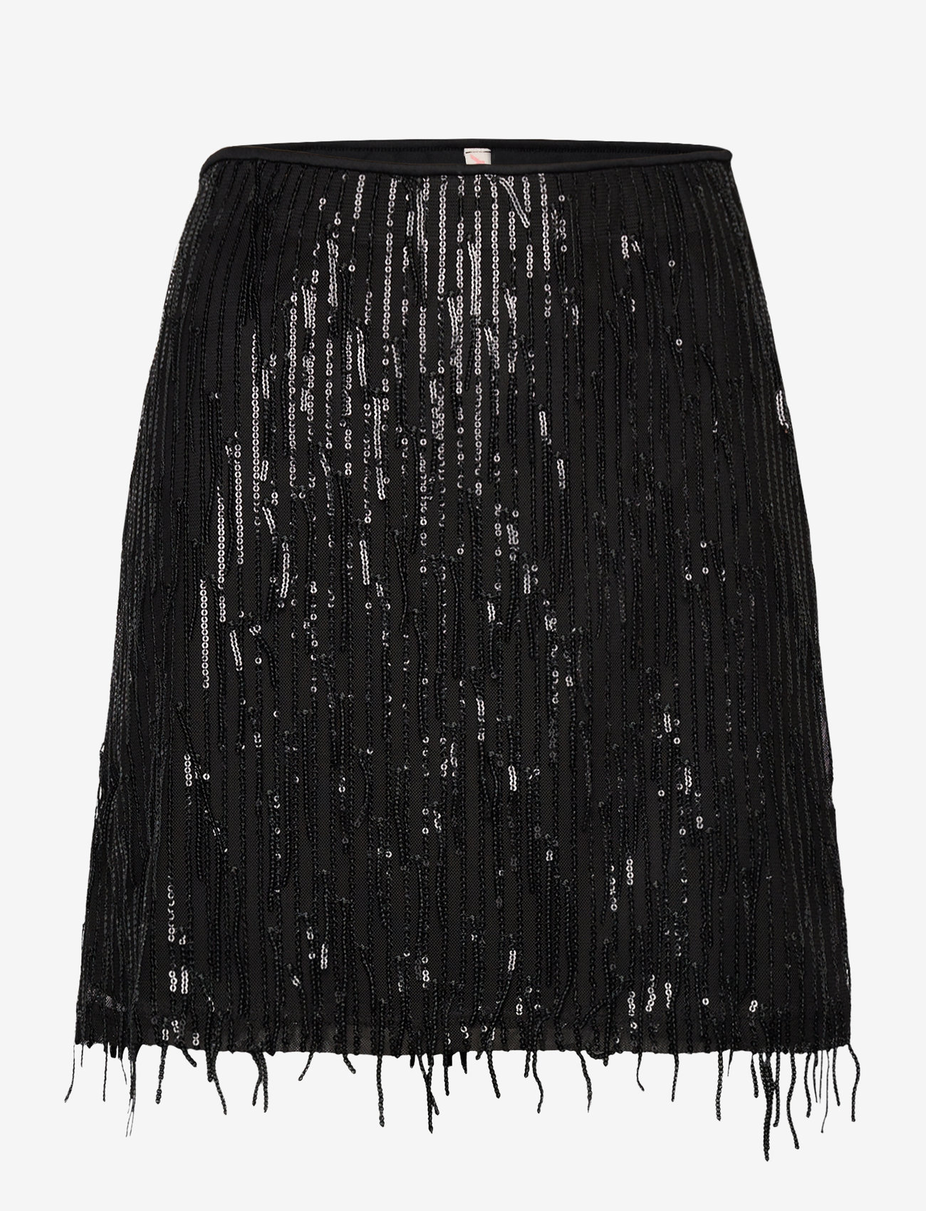 ONLY - ONLSPACY SHORT SEQUINS SKIRT WVN - litter-seelik - black - 1