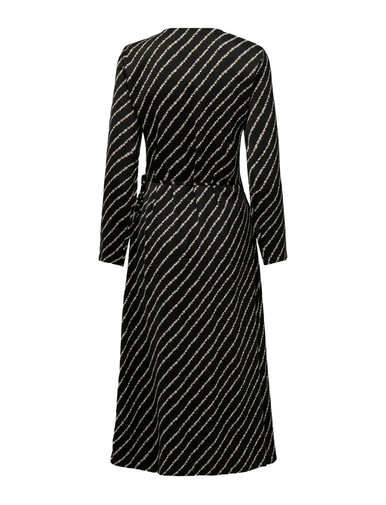 ONLY - ONLTHALIA L/S WRAP MIDI DRESS BF PTM - hõlmikkleidid - black - 1