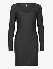 ONLY - ONLASTRA L/S V-NECK GLITTER DRESS JRS - zemākās cenas - black - 0