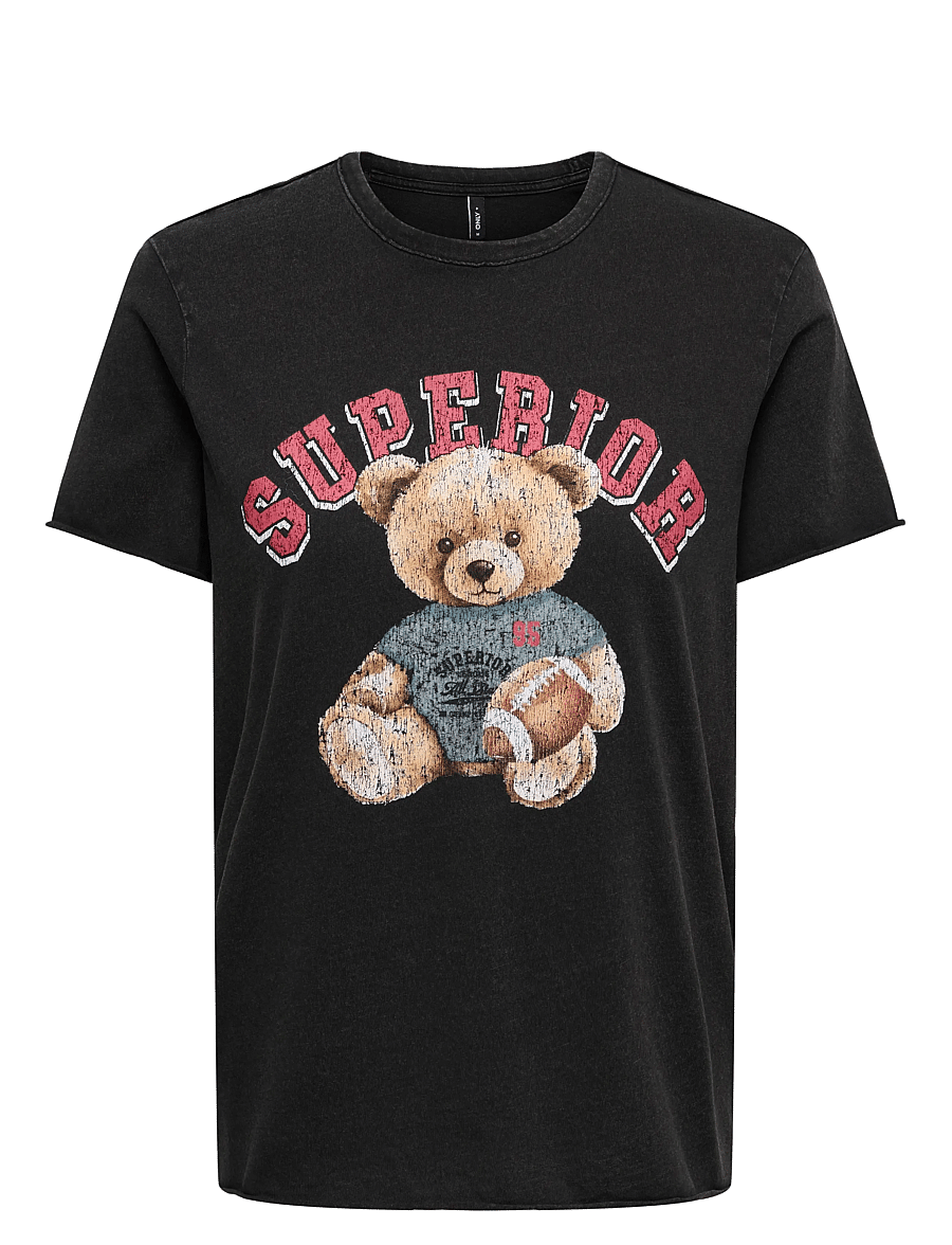 ONLY - ONLLUCY LIFE REG S/S TOP BOX JRS - black - 0