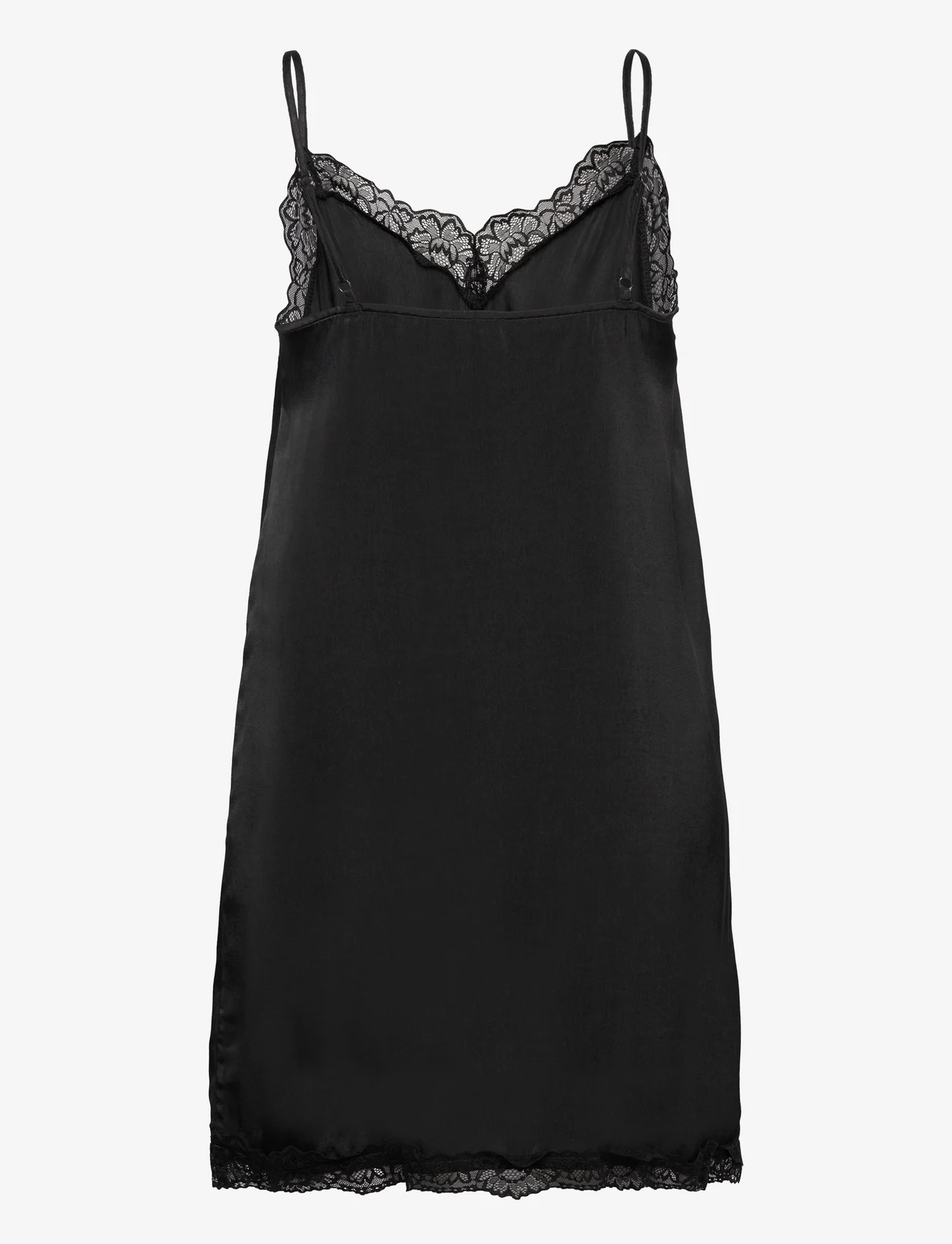 ONLY - ONLFRI SL LACE SINGLET DRESS WVN - sukienki na ramiączkach - black - 1