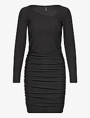 ONLY - ONLSANSA L/S ASSYMETRIC DRESS JRS - alhaisimmat hinnat - black - 0