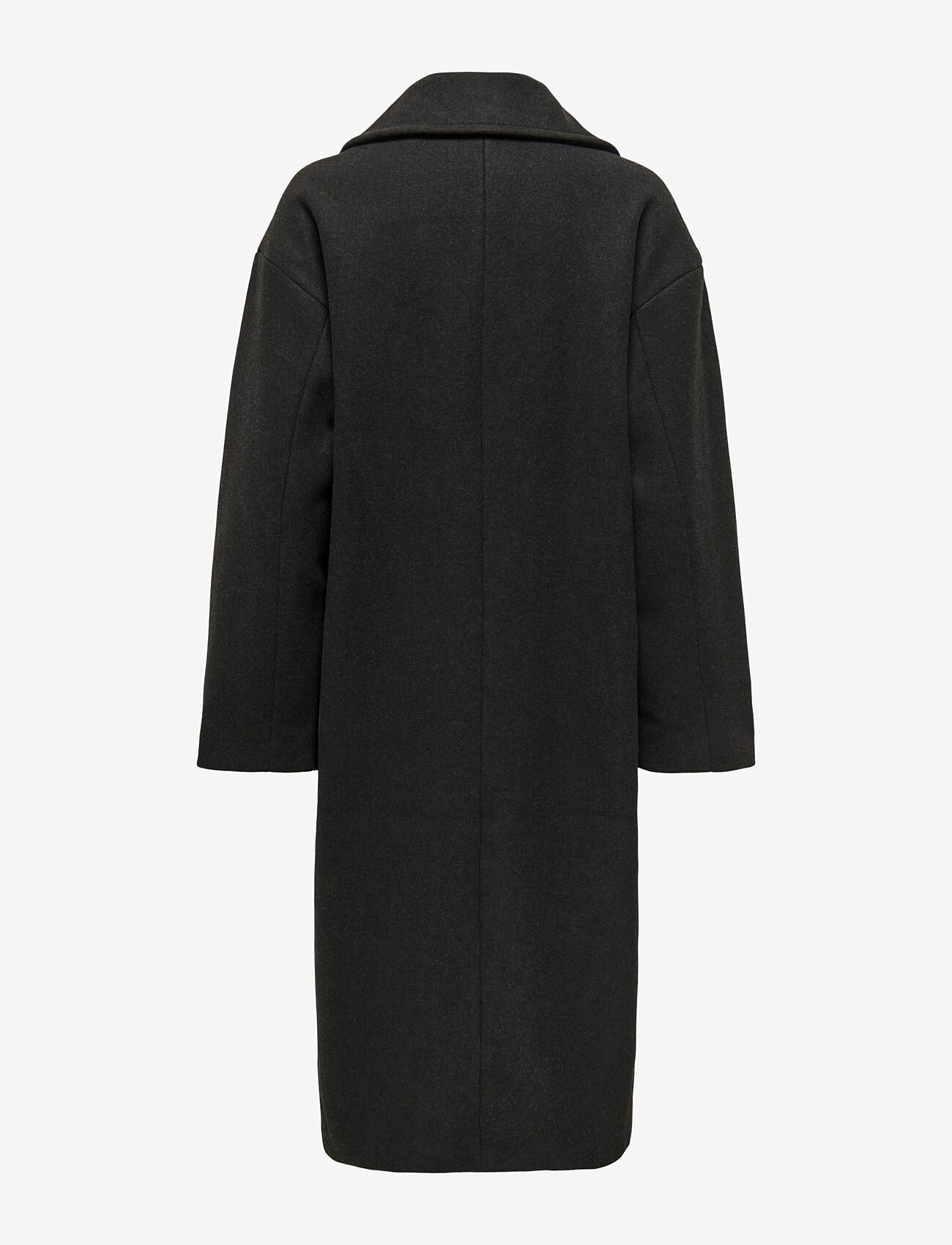 ONLY - ONLWEMBLEY L/S OVSIZE COAT PNT NOOS - mäntel - dark grey melange - 1
