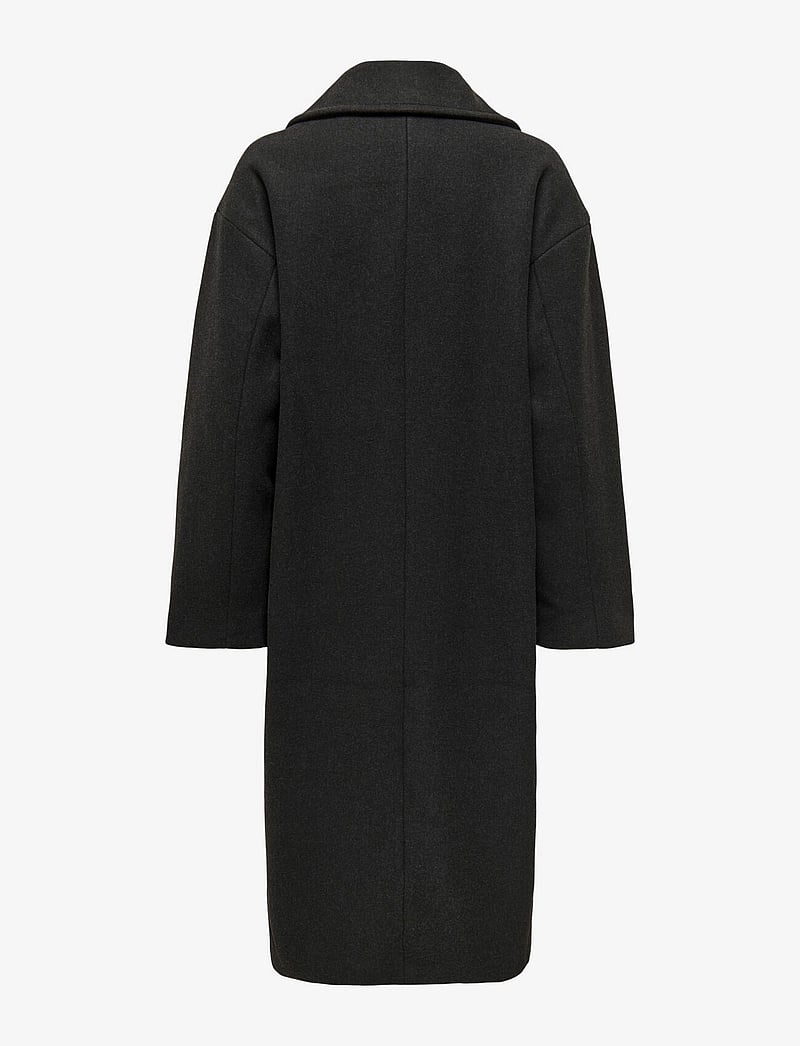 ONLY - ONLWEMBLEY L/S OVSIZE COAT PNT NOOS - mäntel - dark grey melange - 1