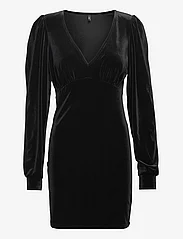 ONLY - ONLSMOOTH L/S V-NECK DRESS JRS - party dresses - black - 0