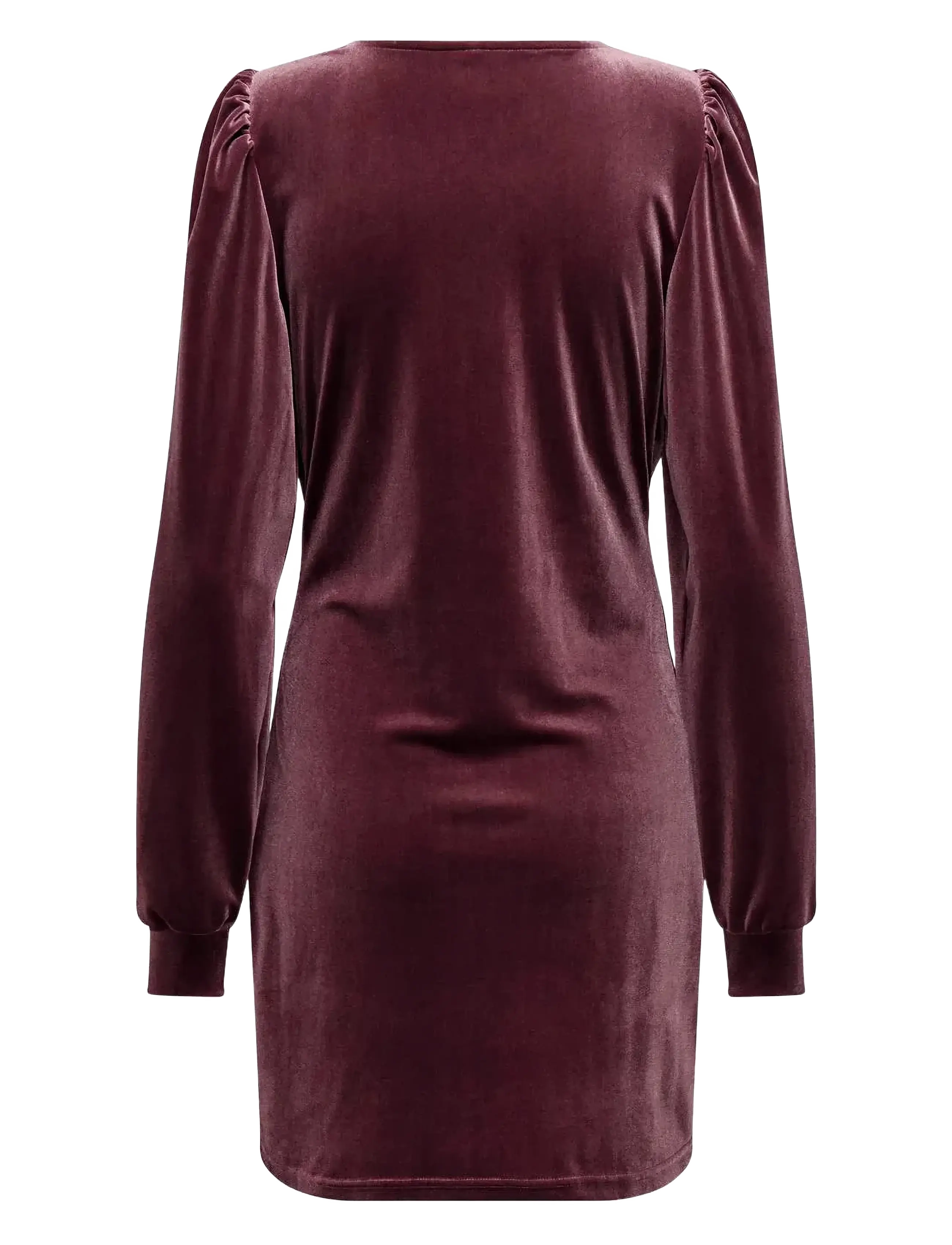 ONLY - ONLSMOOTH L/S V-NECK DRESS JRS - laveste priser - port royale - 2