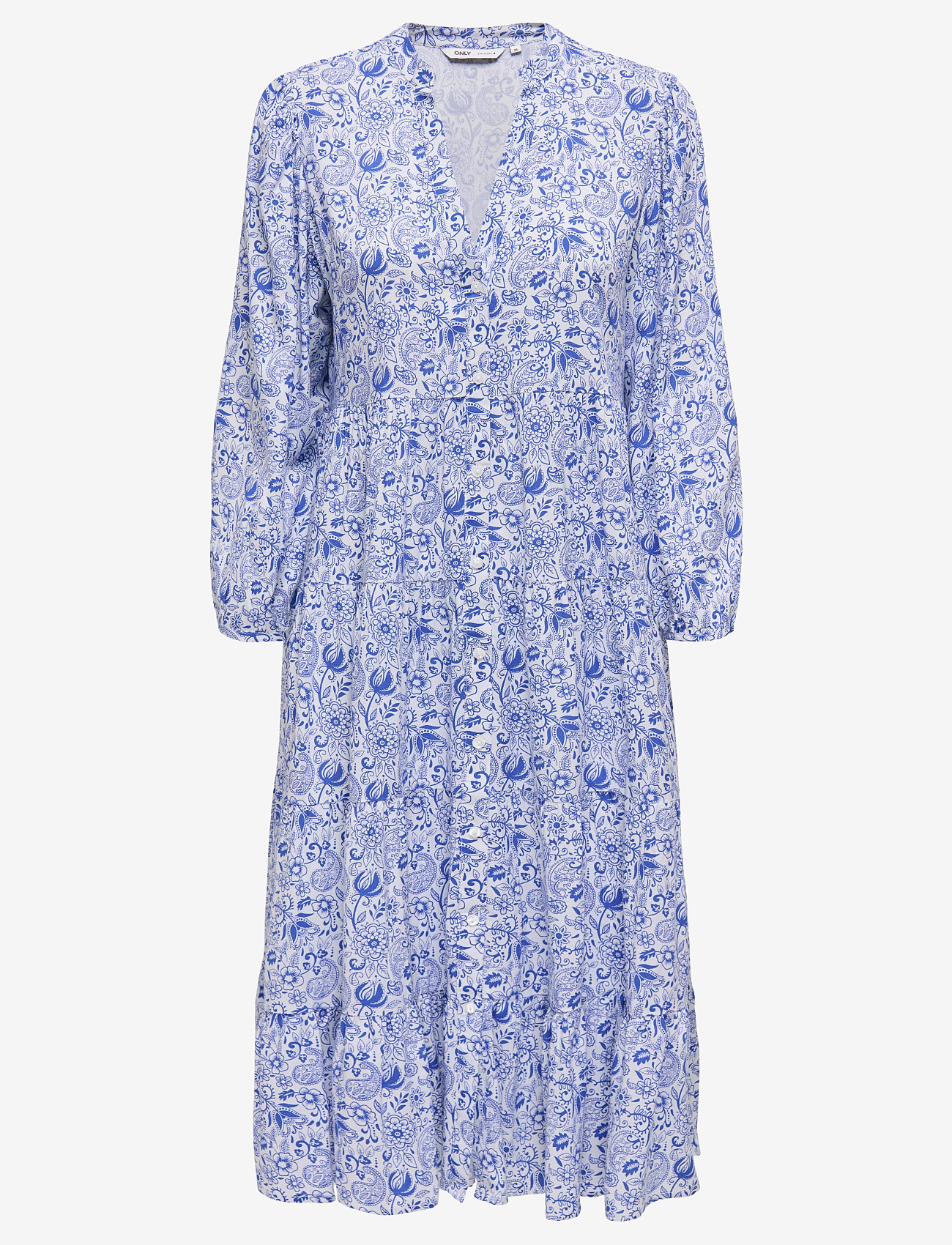 ONLY - ONLMILANA 7/8 DRESS WVN NOOS - sommerkjoler - campanula - 1