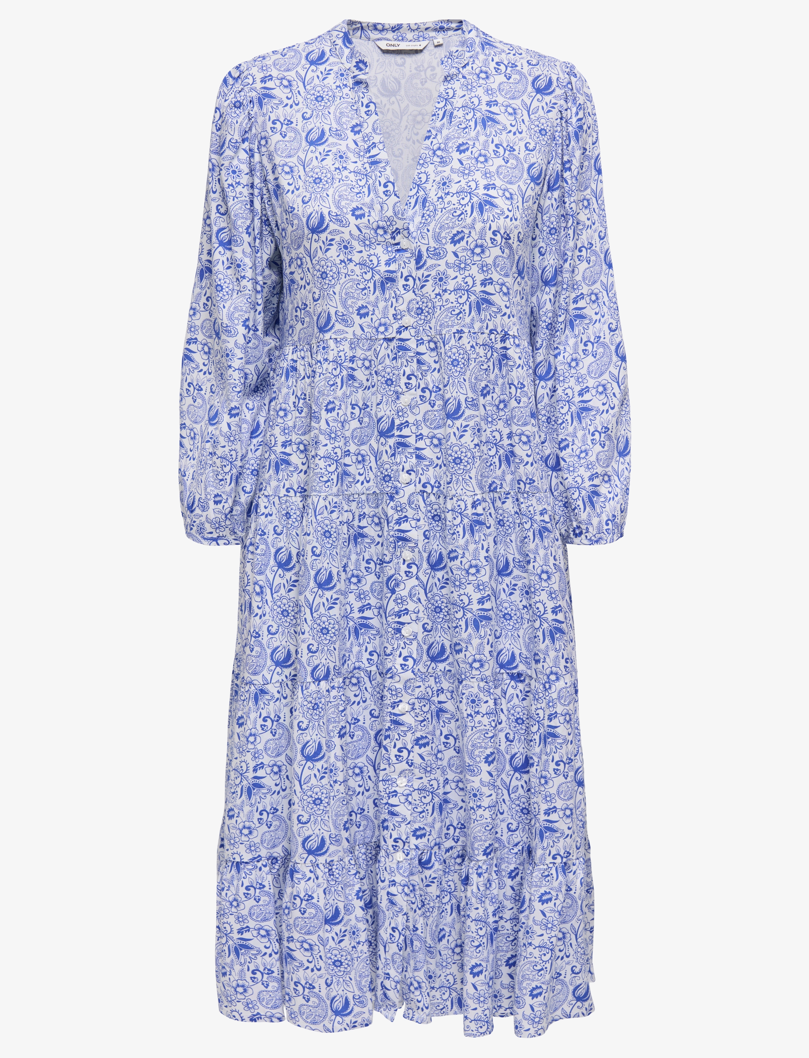 ONLY ONLMILANA 7/8 DRESS WVN NOOS - Kleider - CAMPANULA / blue