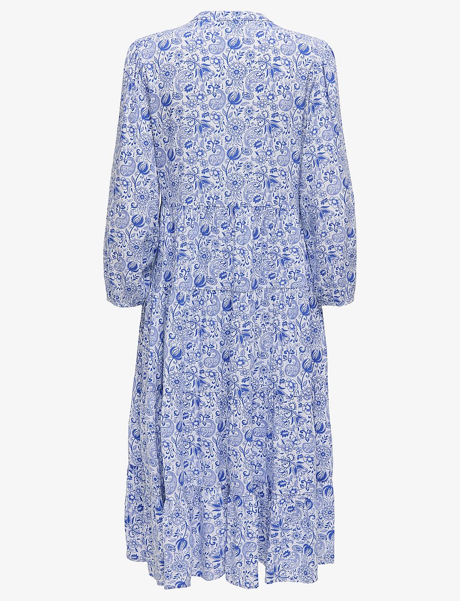 ONLY - ONLMILANA 7/8 DRESS WVN NOOS - vasarinės suknelės - campanula - 2