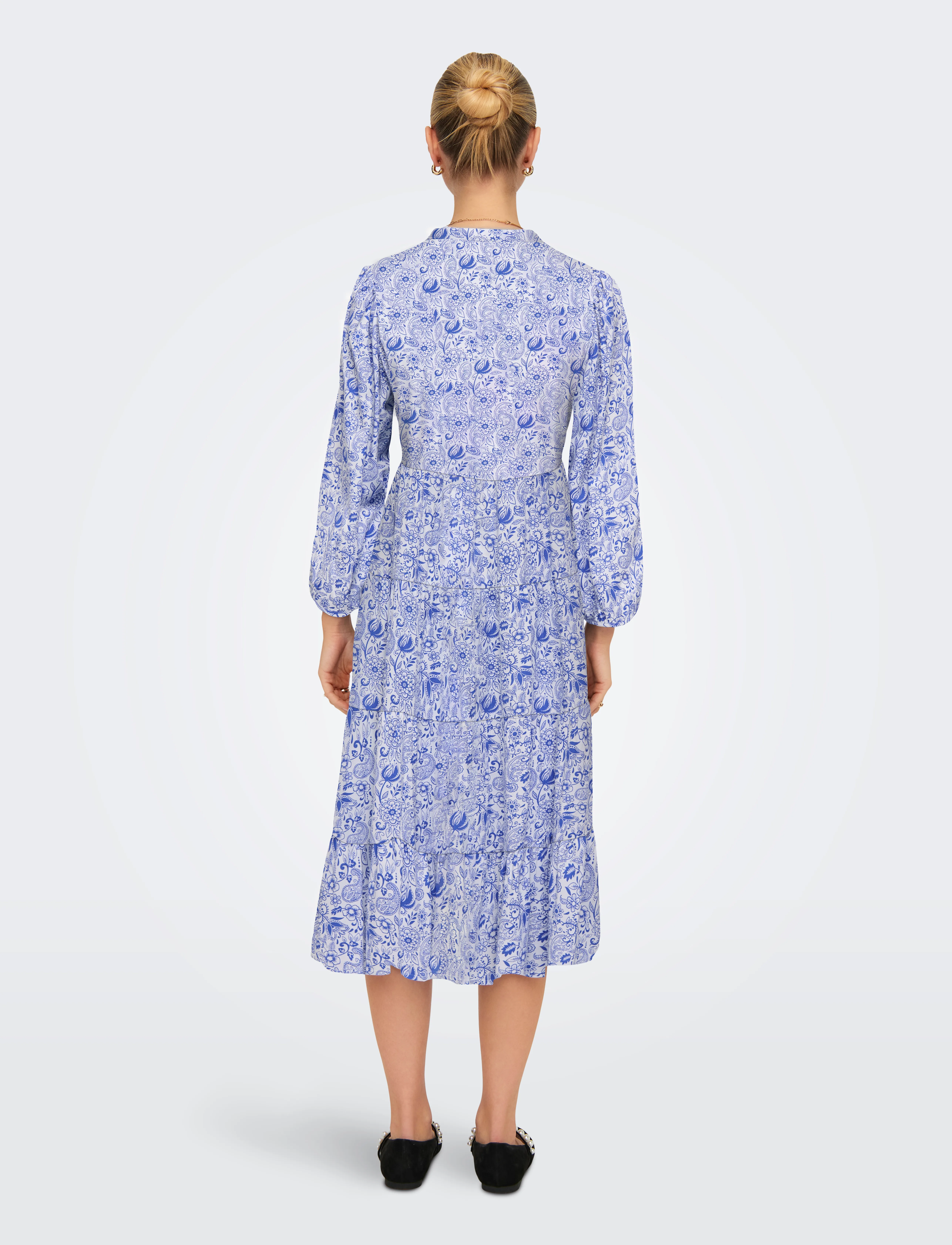 ONLY - ONLMILANA 7/8 DRESS WVN NOOS - vasarinės suknelės - campanula - 3
