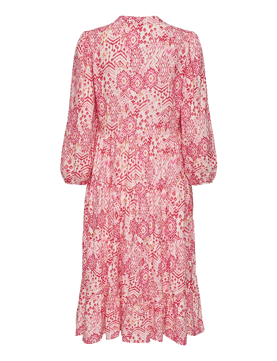 ONLY - ONLMILANA 7/8 DRESS WVN NOOS - sommerkleider - cloud dancer - 2