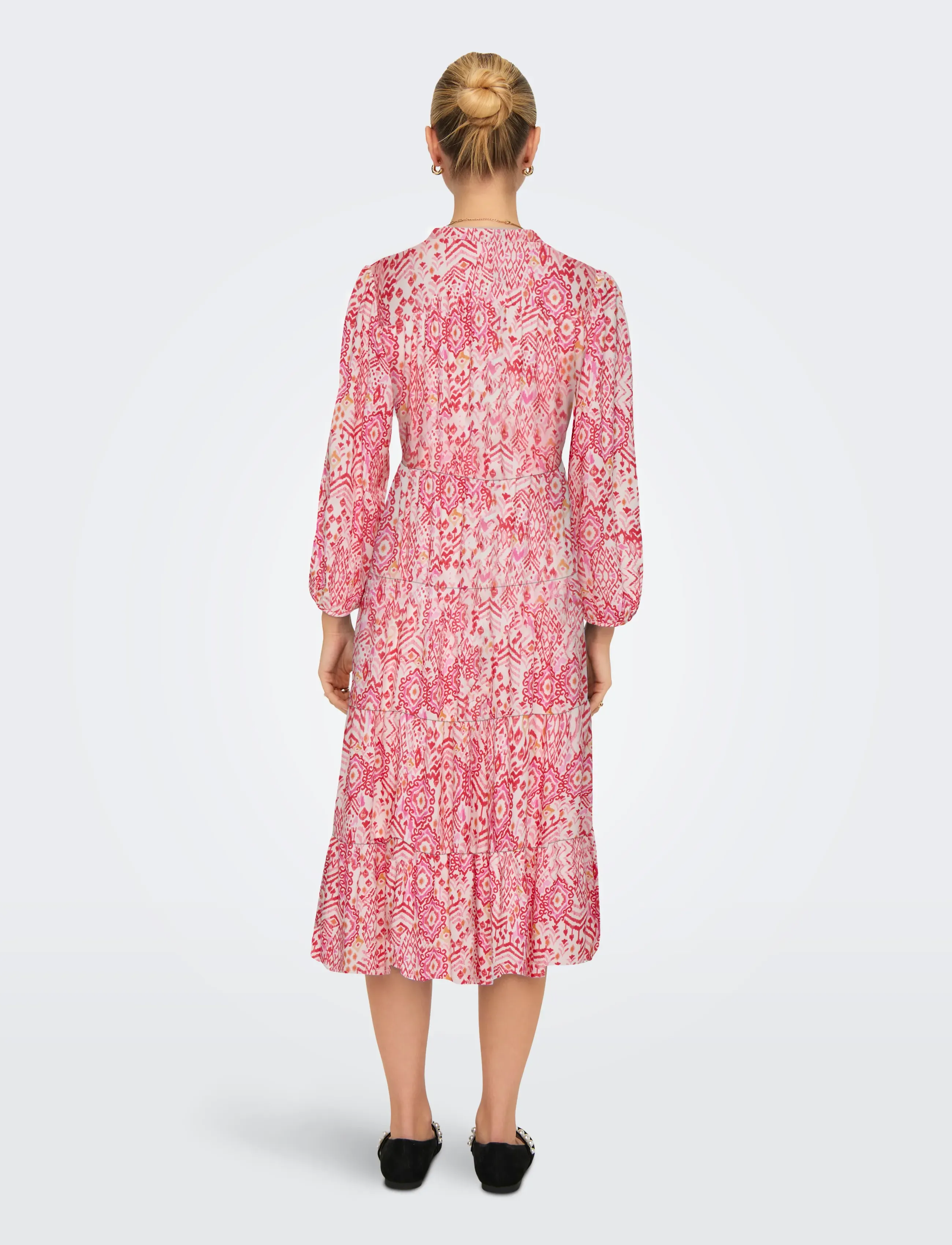 ONLY - ONLMILANA 7/8 DRESS WVN NOOS - sommerkleider - cloud dancer - 3