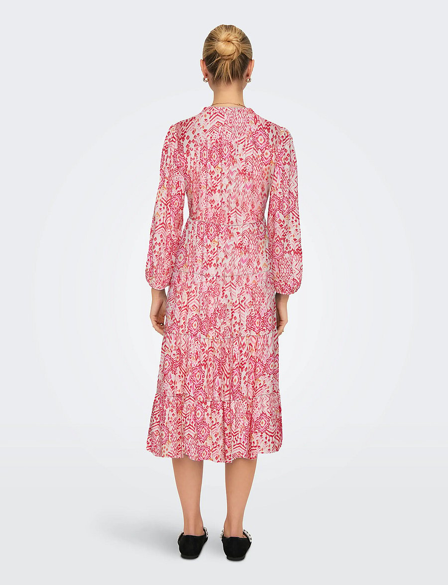 ONLY - ONLMILANA 7/8 DRESS WVN NOOS - sommerkleider - cloud dancer - 3