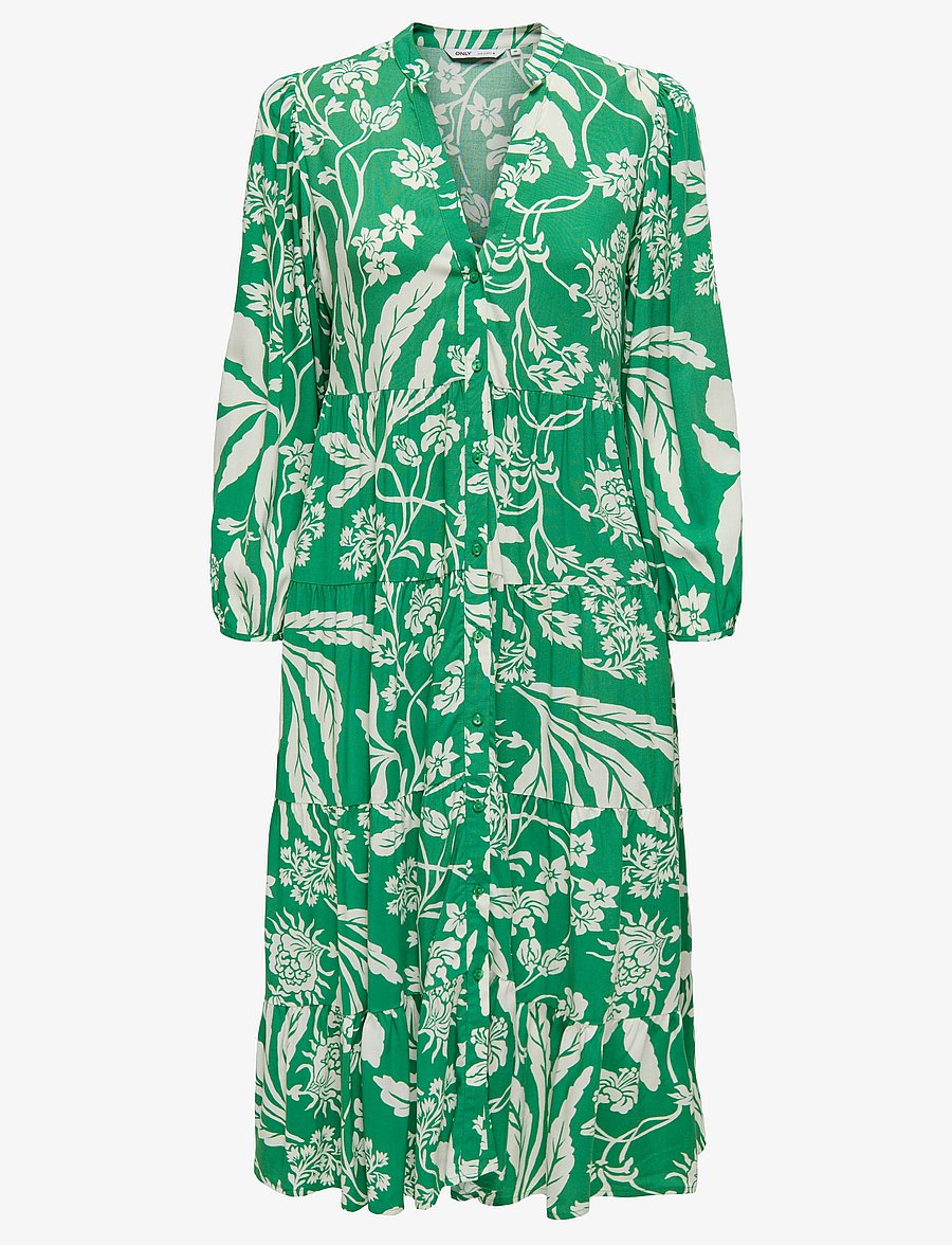 ONLY - ONLMILANA 7/8 DRESS WVN NOOS - sommerkjoler - jelly bean - 1