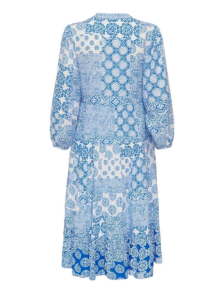 ONLY - ONLMILANA 7/8 DRESS WVN NOOS - sommerkjoler - princess blue - 2