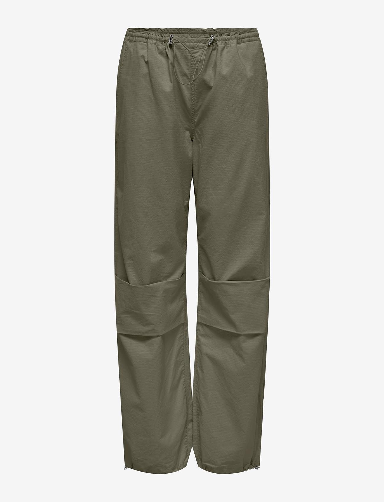 ONLY - ONLECHO-LAIA MW RIPSTOP PARACHUTE CC PNT - wide leg trousers - kalamata - 0