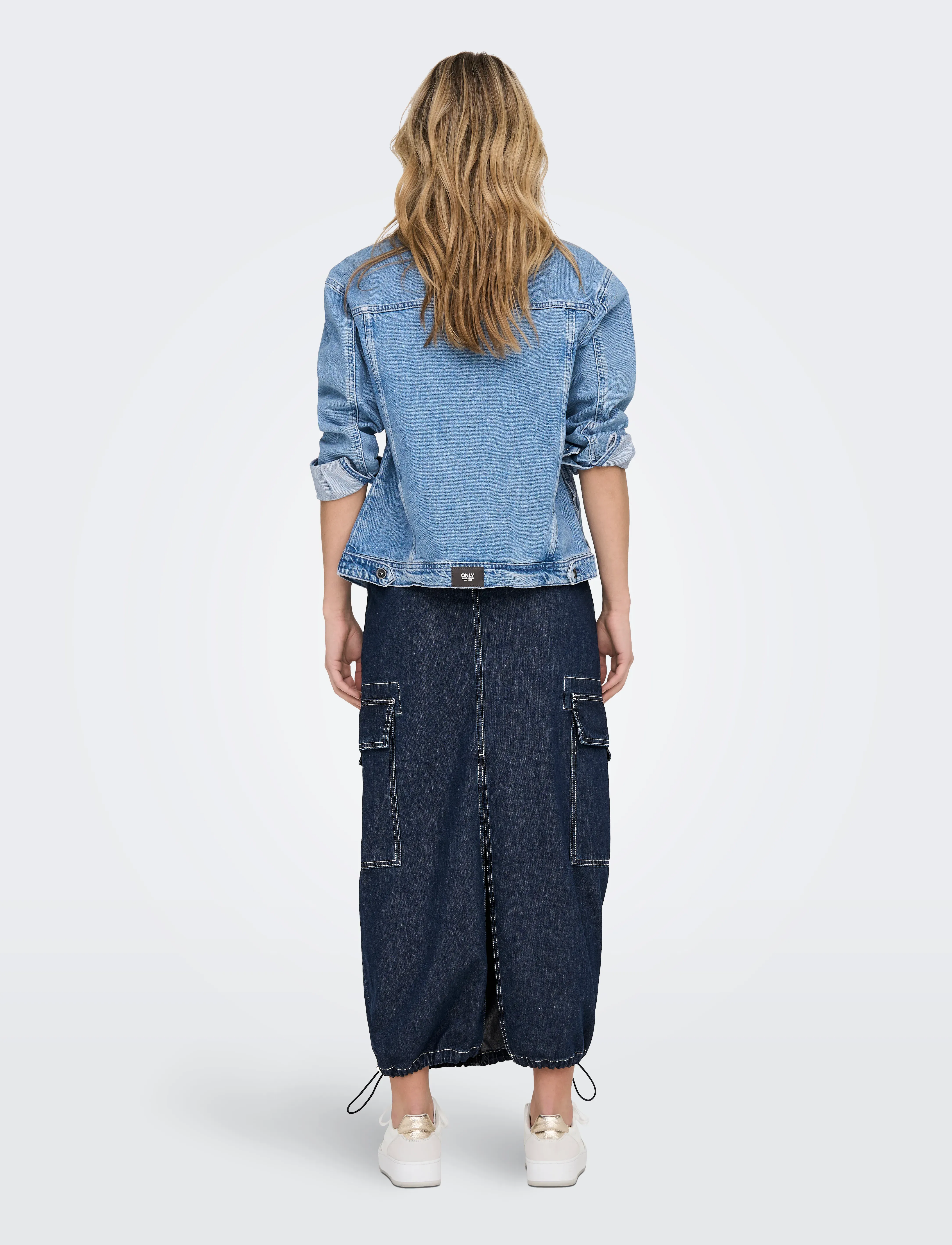 ONLY - ONLSKYLAR CARGO SKIRT DNM - laveste priser - dark blue denim - 3