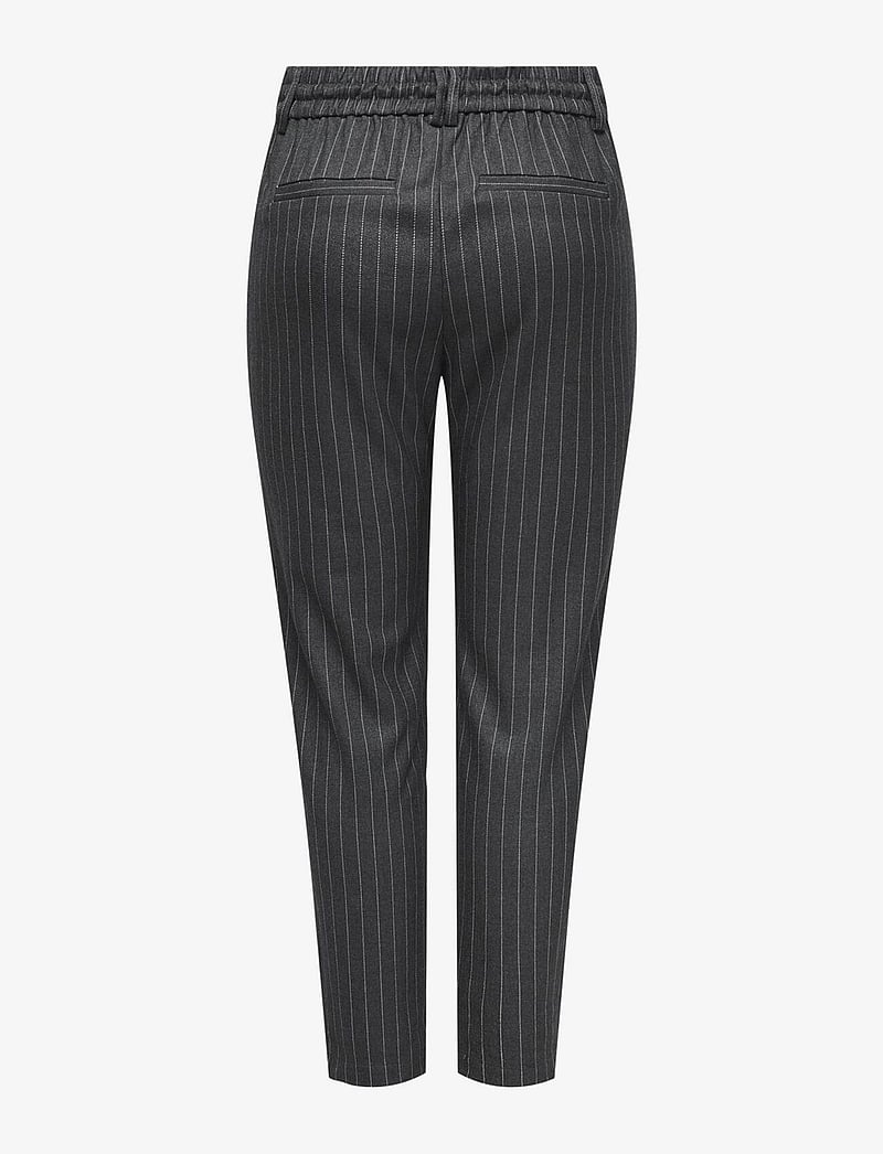 ONLY - ONLPOPTRASH-NAJA FINE STRIPE PNT NOOS - kitsalõikelised püksid - dark grey melange - 2