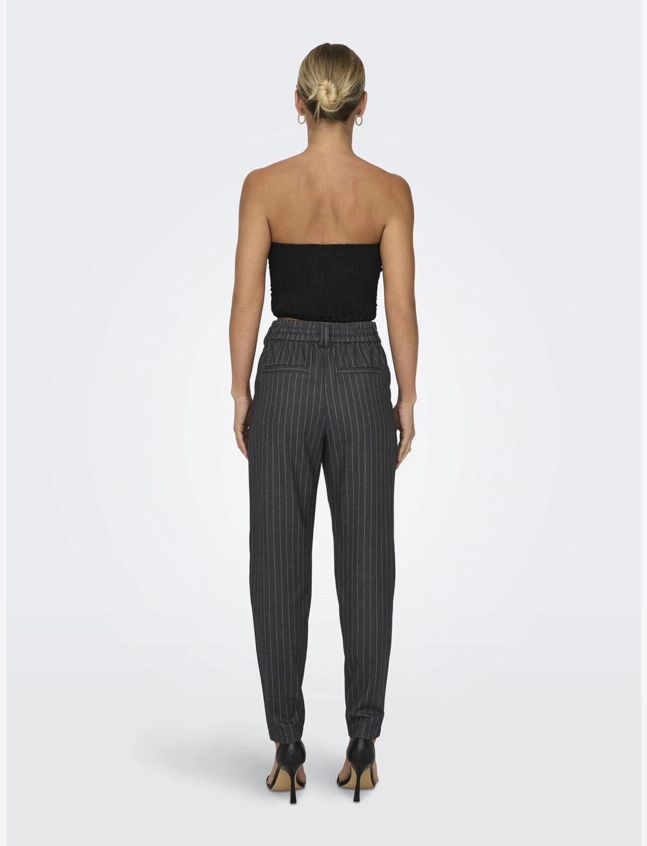 ONLY - ONLPOPTRASH-NAJA FINE STRIPE PNT NOOS - die niedrigsten preise - dark grey melange - 3