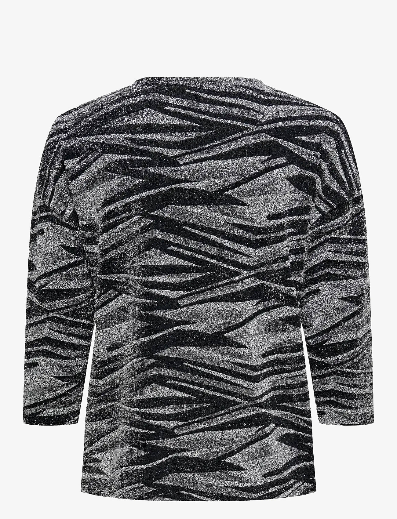 ONLY - ONLQUEEN 3/4 GLITTER TOP JRS - efterårstøj - silver - 1