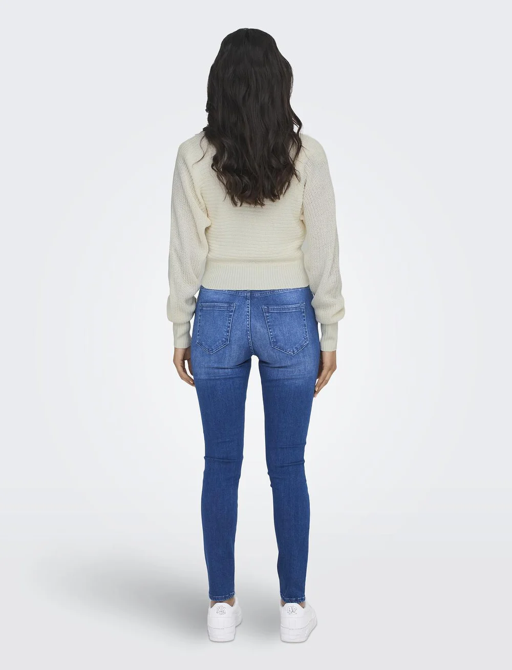 ONLY - ONLELINA LS V-NECK PULLOVER EX KNT - pullover - cloud dancer - 3